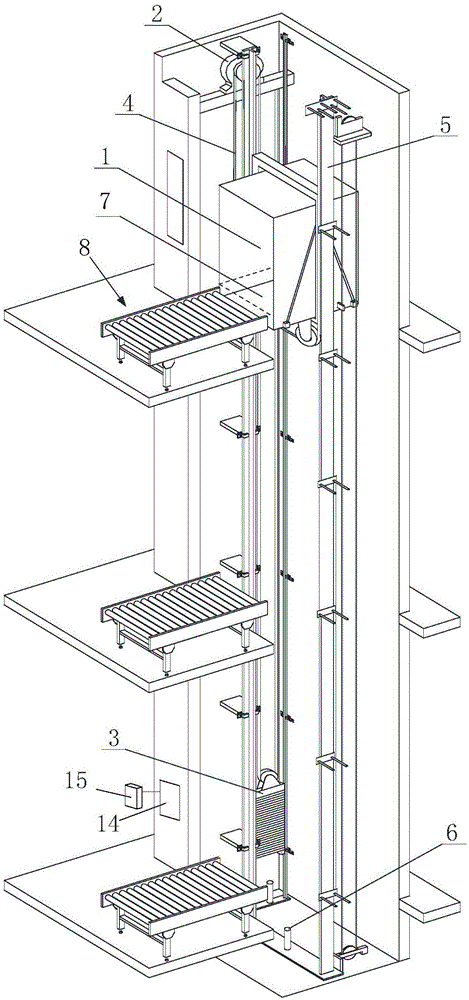 Medical dragging type vertical sorting machine with horizontal transporting function