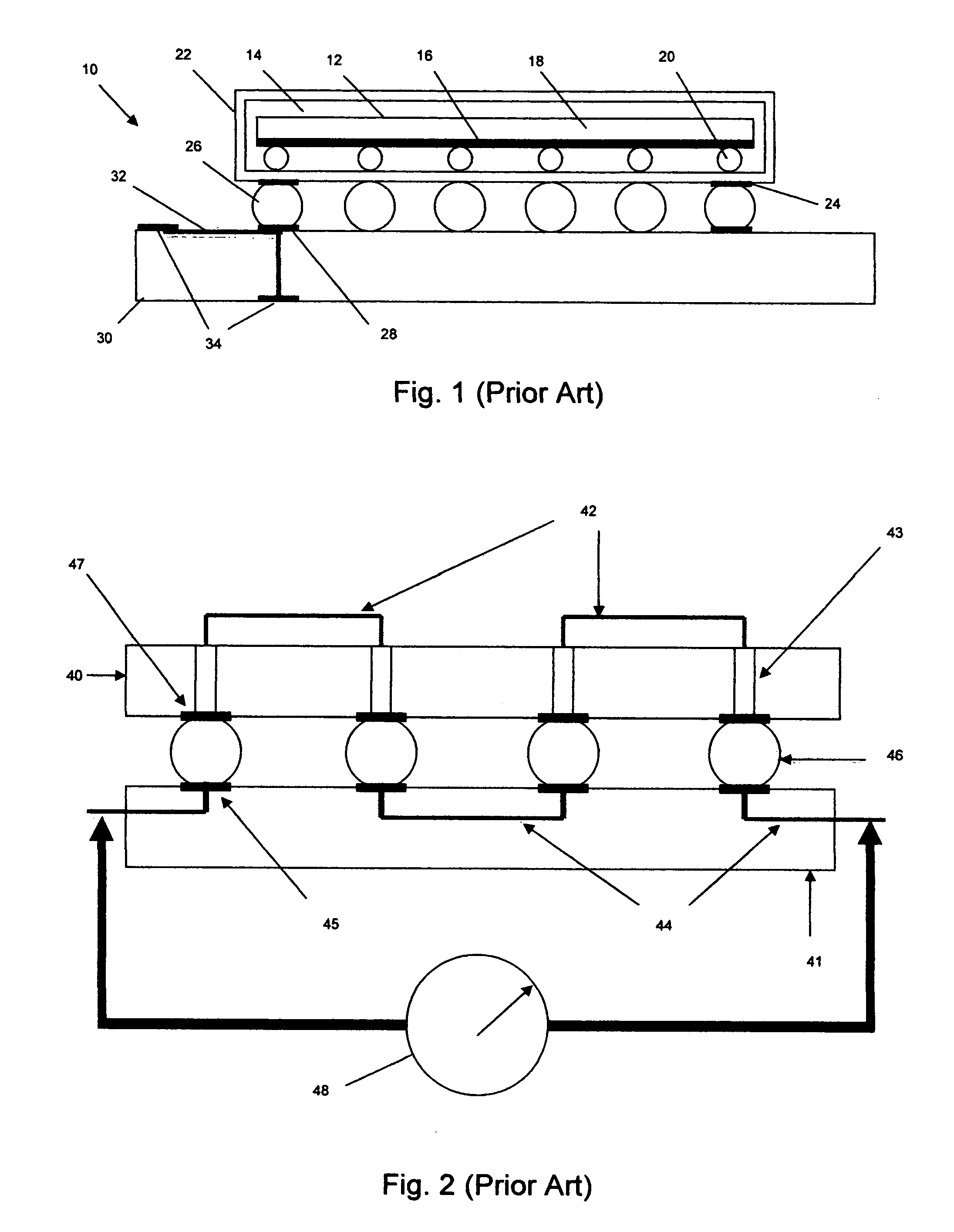 Method and resistive bridge circuit for the detection of solder-joint failures in a digital electronic package