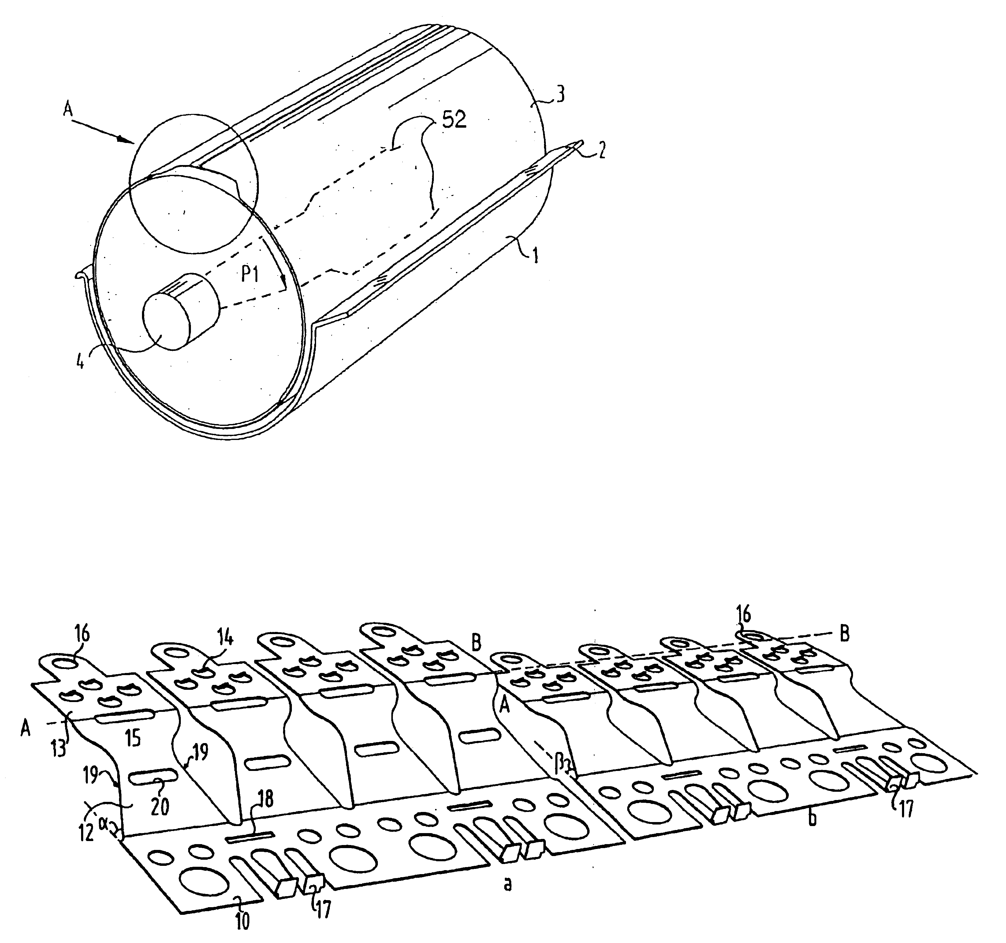 Device for ironing laundry and resilient element therefor