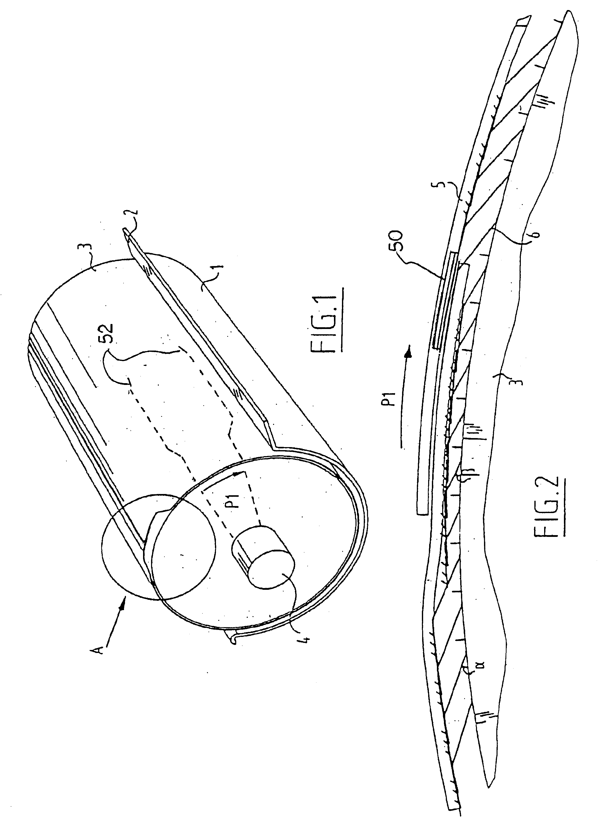 Device for ironing laundry and resilient element therefor