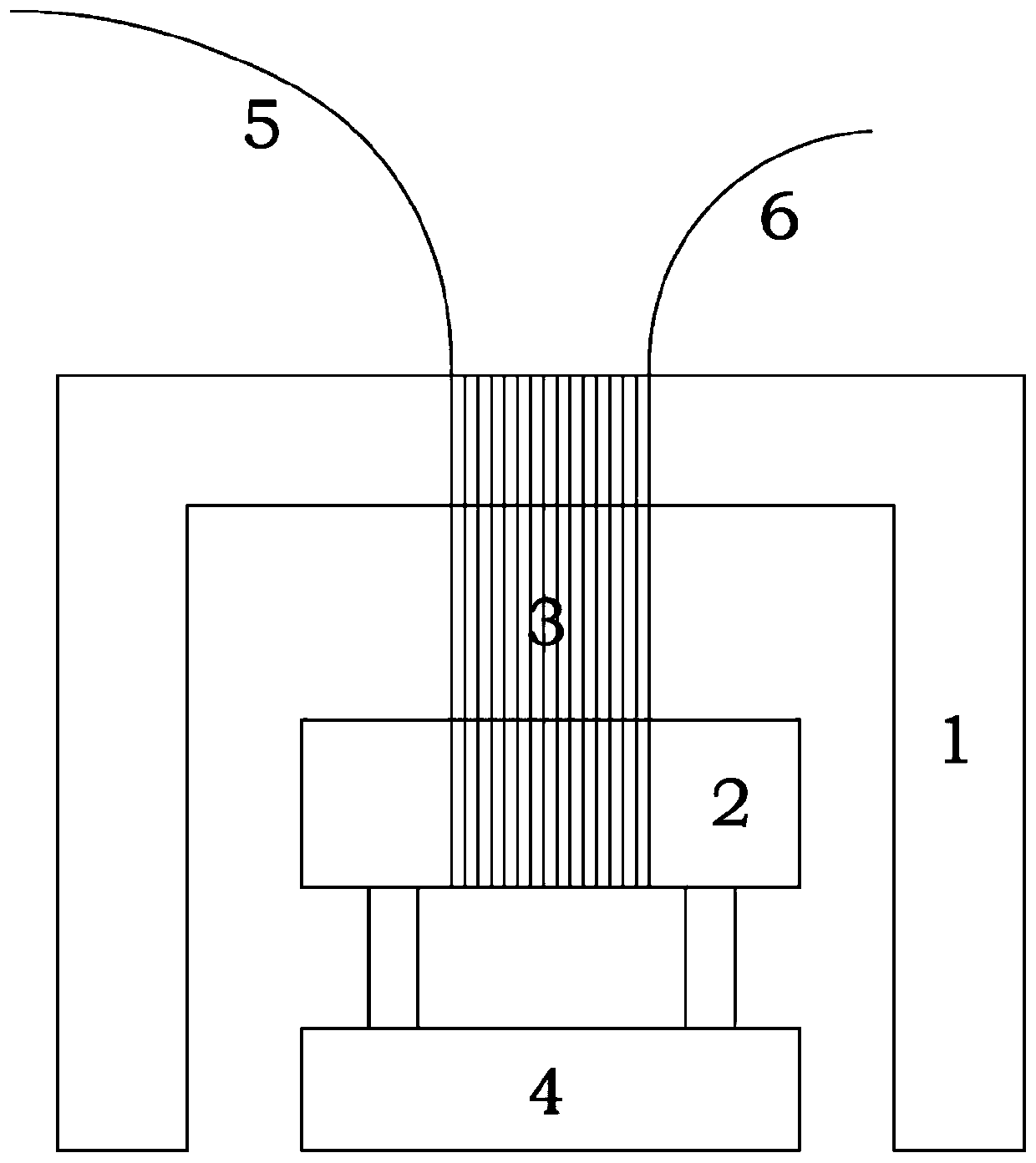 Optical fiber gravity gradiometer and gravity gradient measuring method