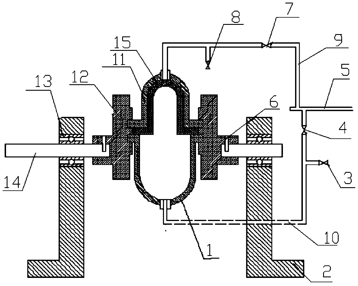 A method and device for forming by internal pressure expansion and reverse deep drawing