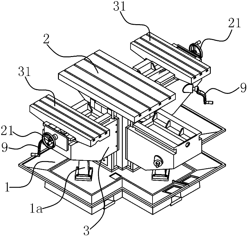 Horizontal combined machine tool with lifting spindle