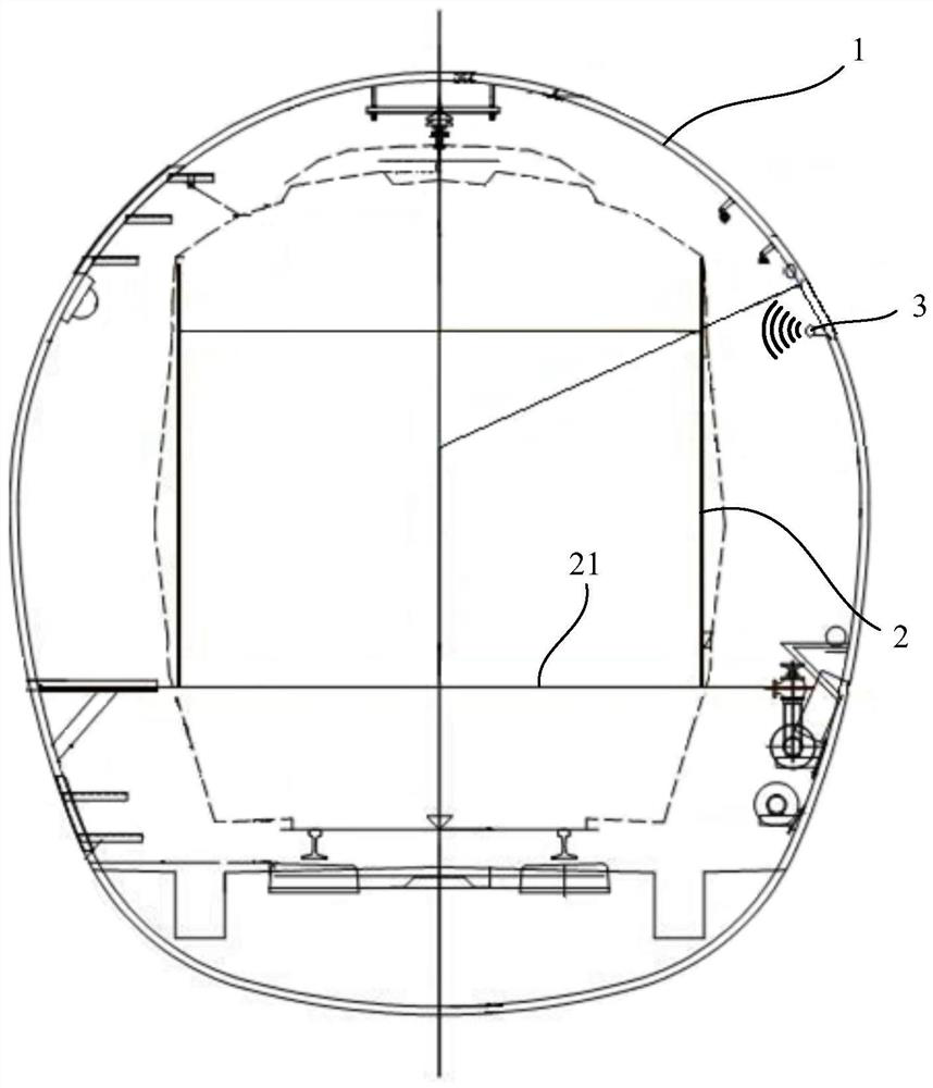 Installation method of tunnel cable and tunnel