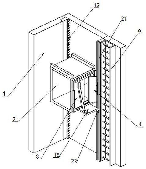 Elevator capable of realizing self rescue in case of elevator fault