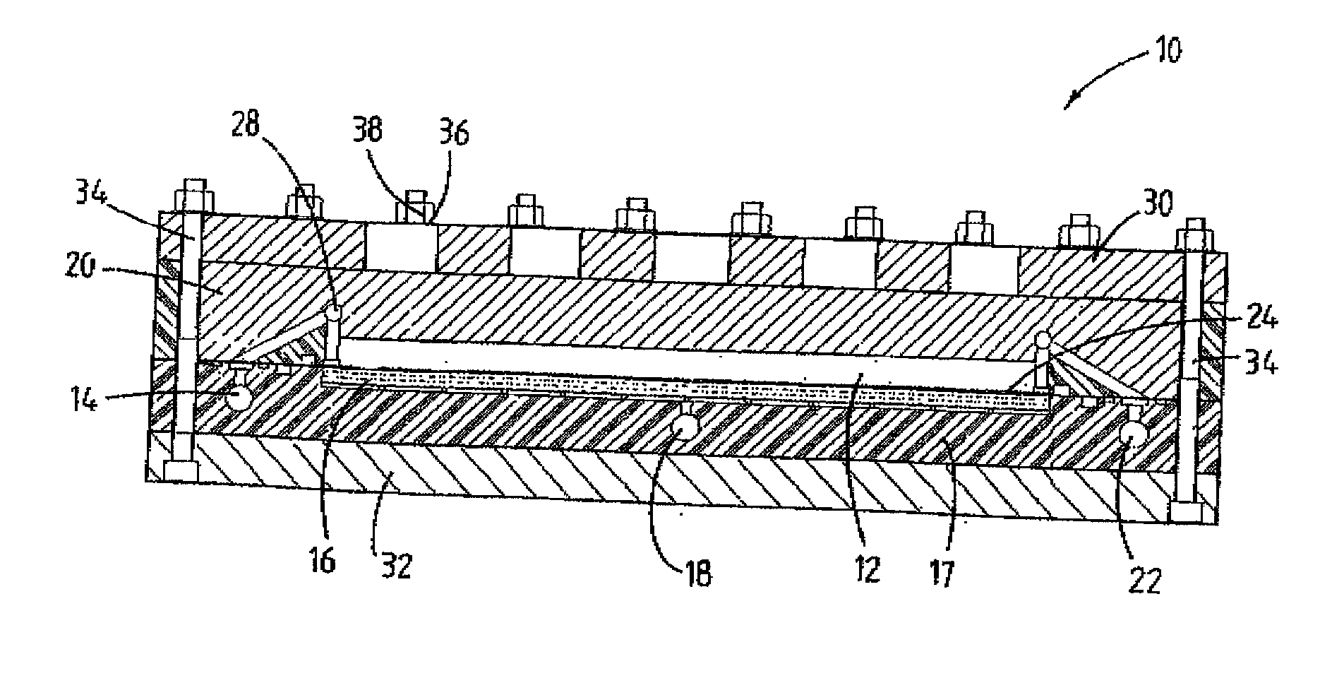 Monitoring unit for monitoring the condition of a semi-permeable membrane