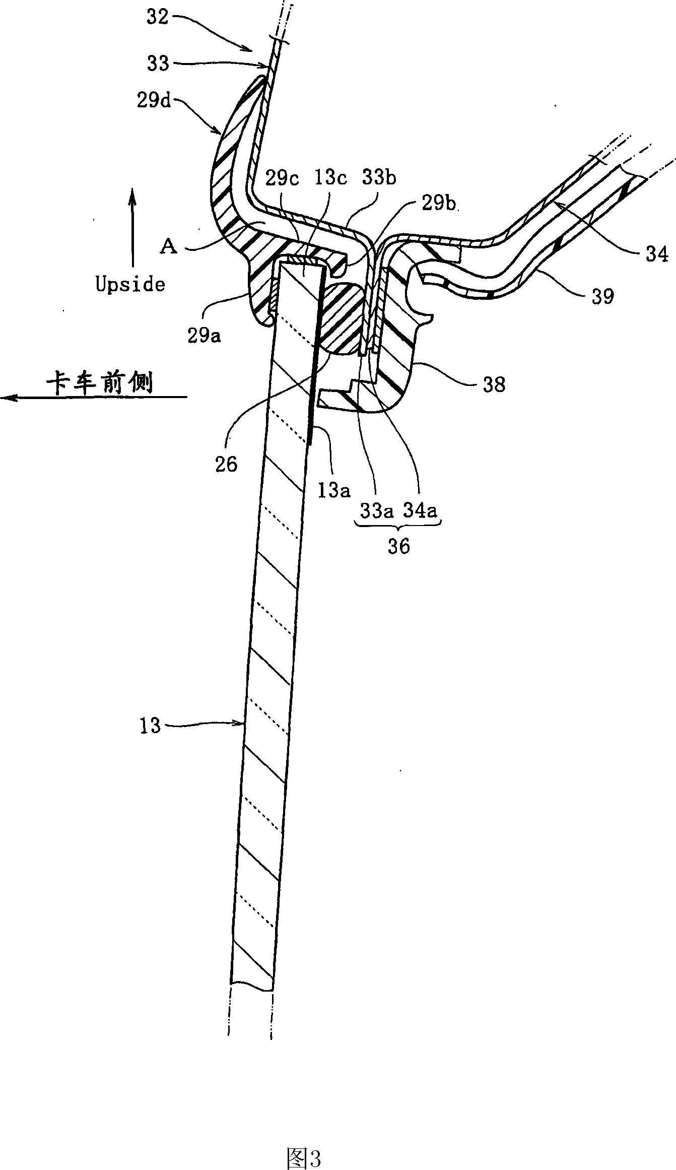 Front structure of vehicle