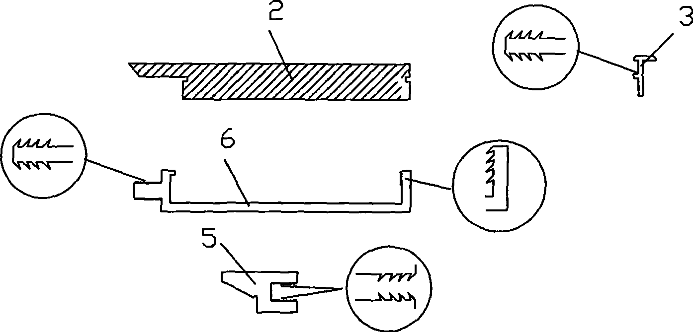 Combination floor and assembling method