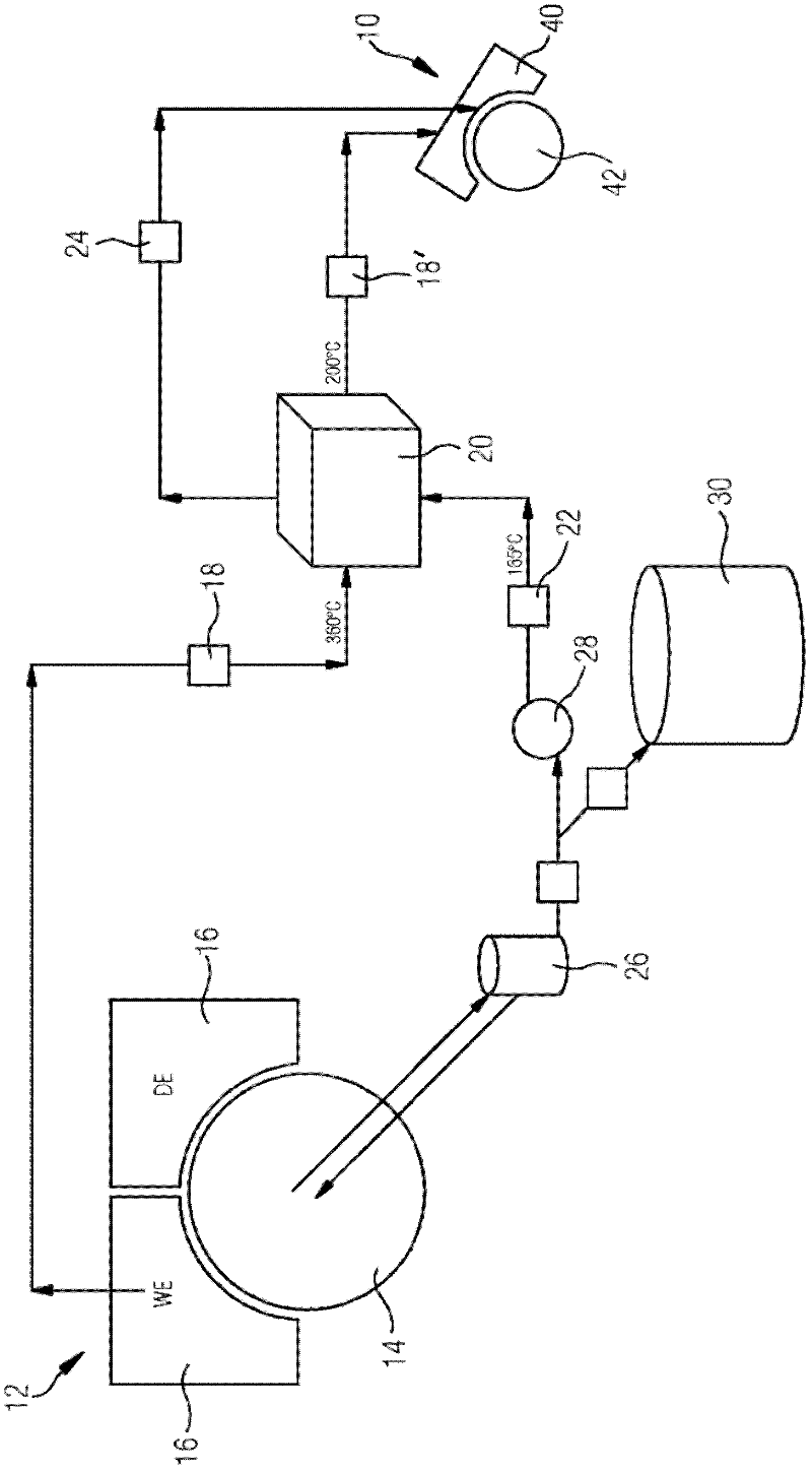 Method and device for drying a fibrous web