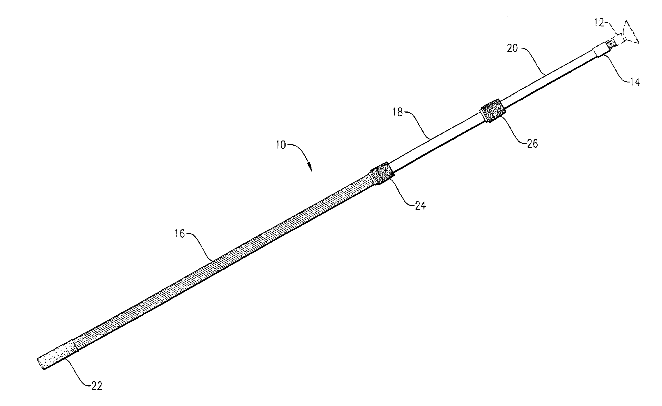Non-conductive extension pole