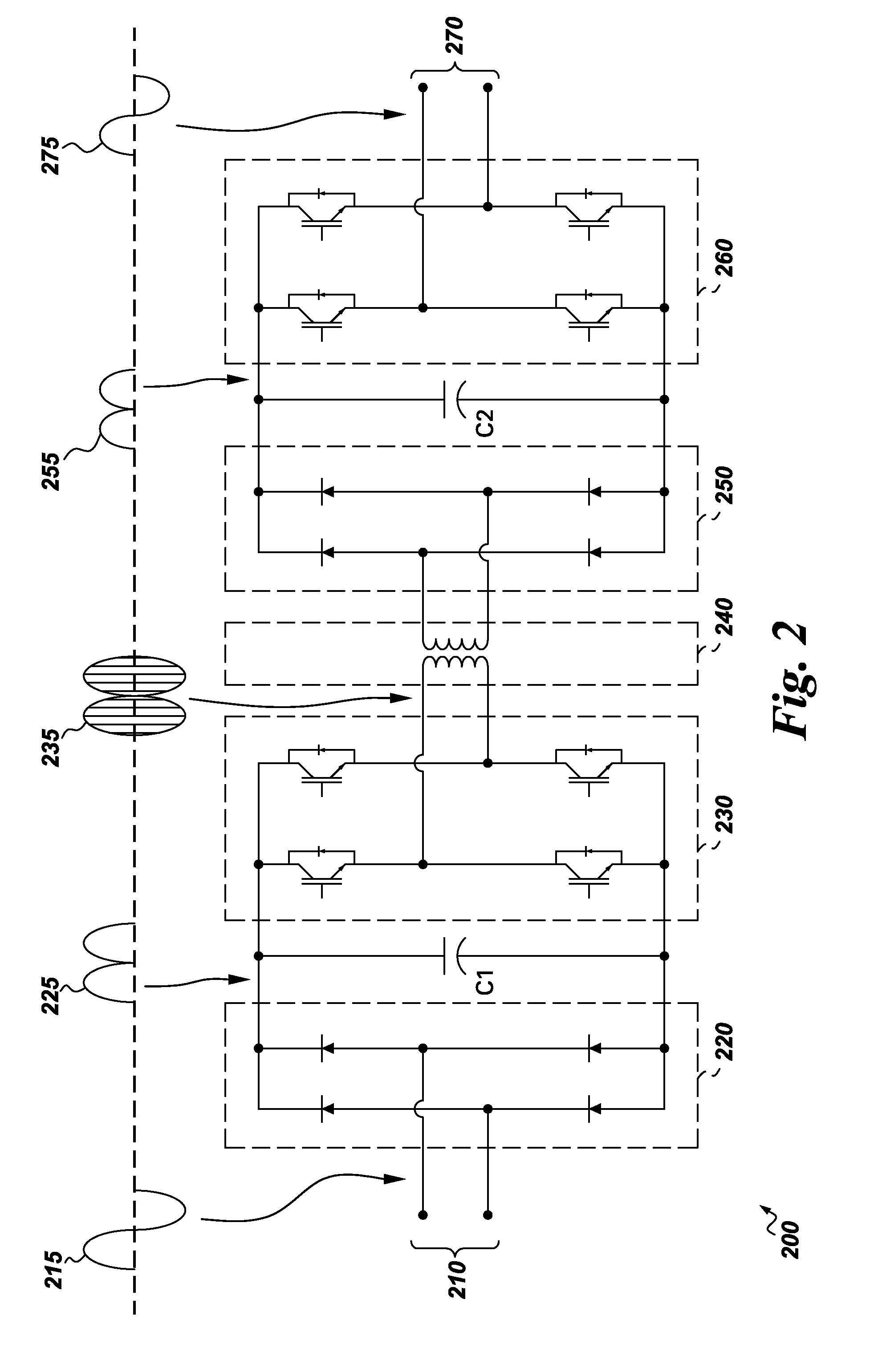 AC-AC converter with high frequency link
