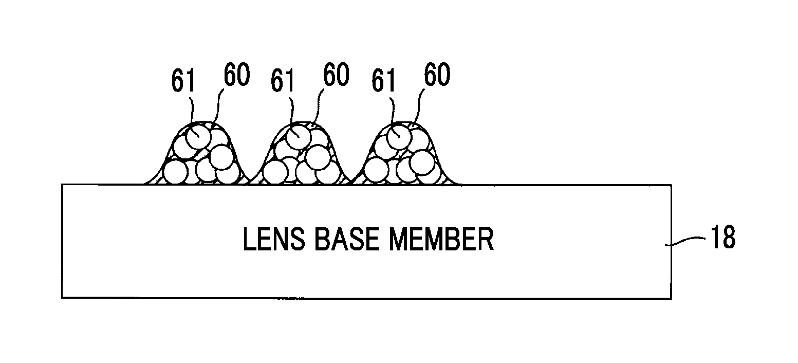 Optical element, lens unit, imaging module, electronic apparatus, and method of manufacturing optical element