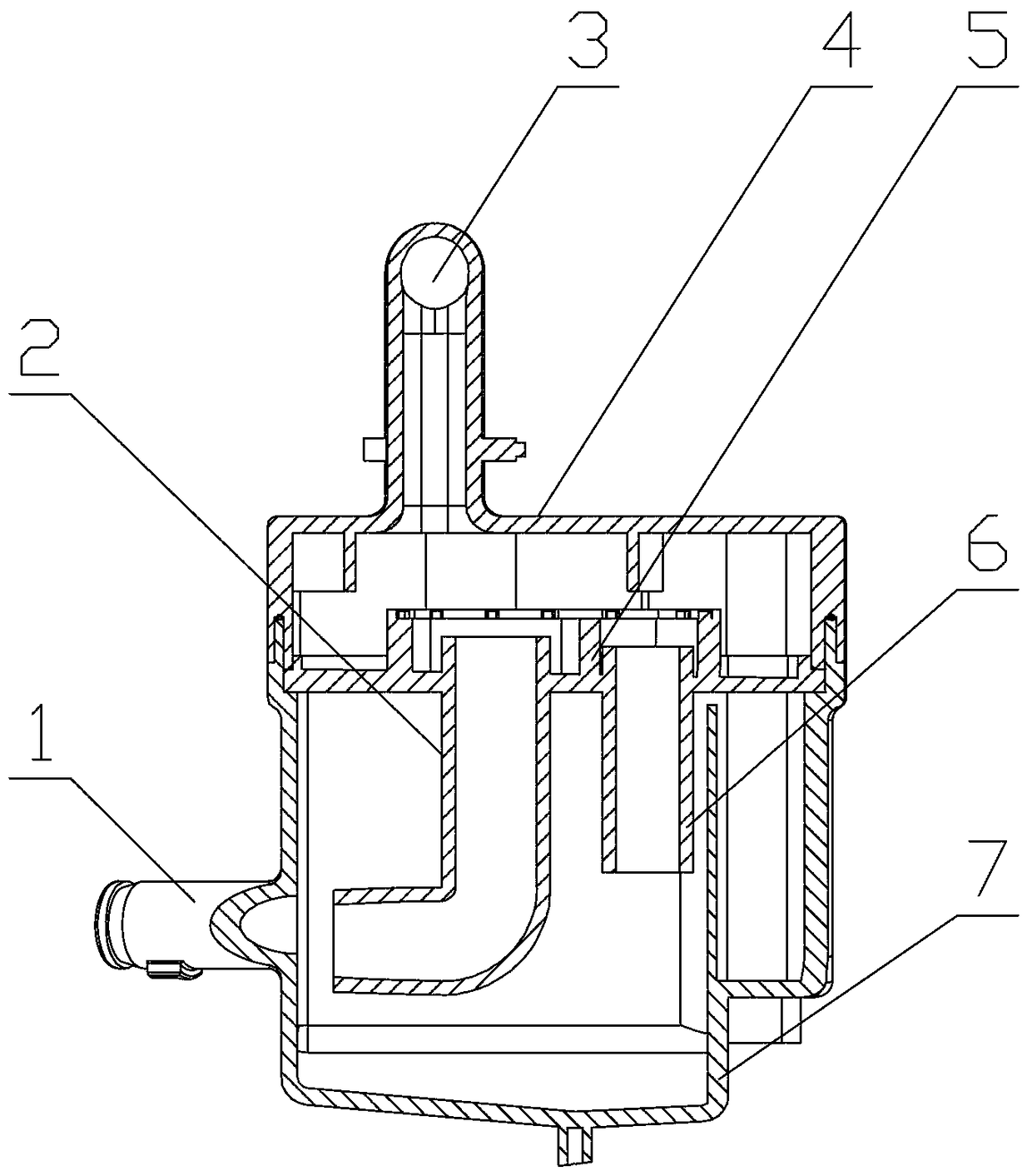 Multi-channel air suction mute cavity