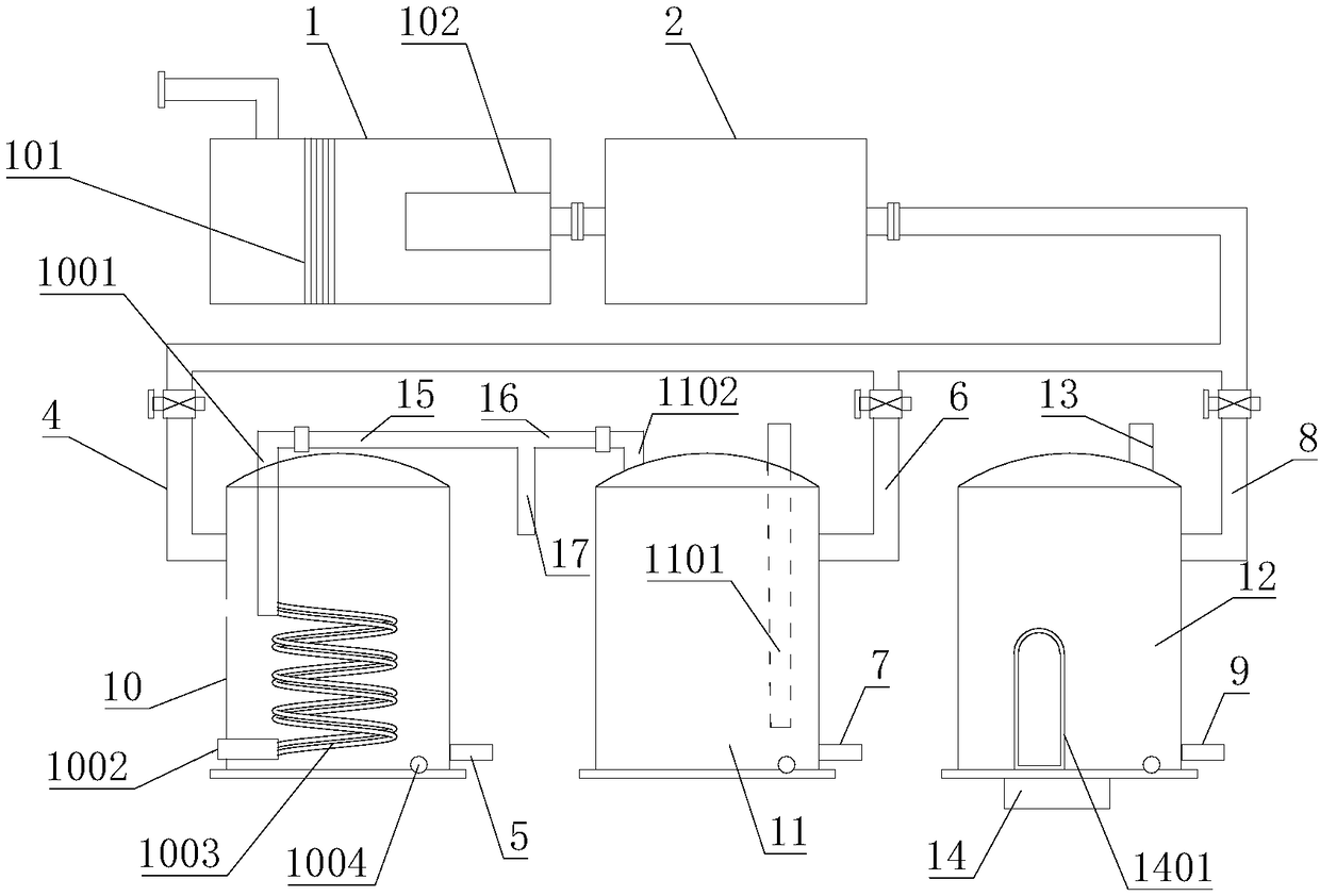 Condensate water waste heat recovery system