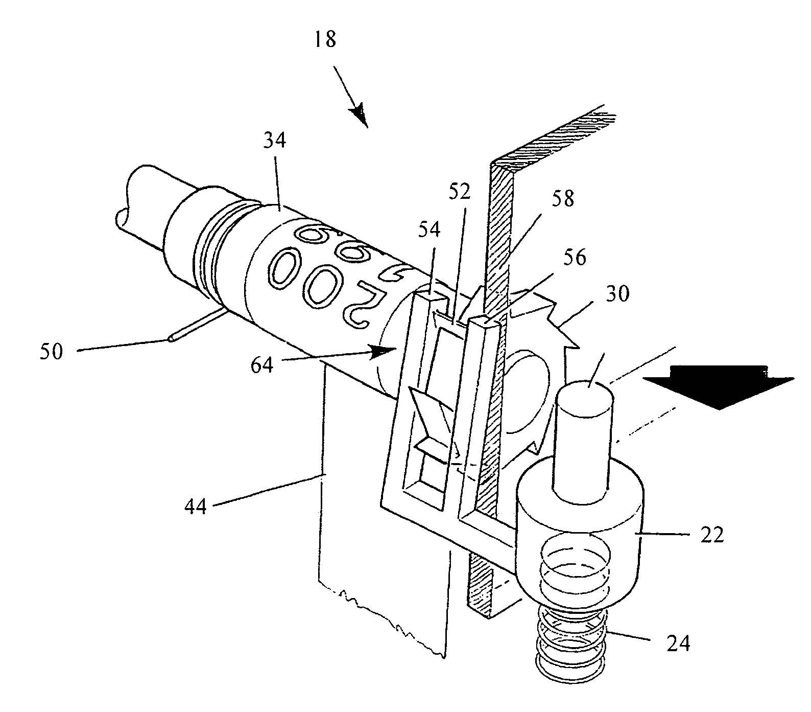 Dose counter for a metered-dose inhaler