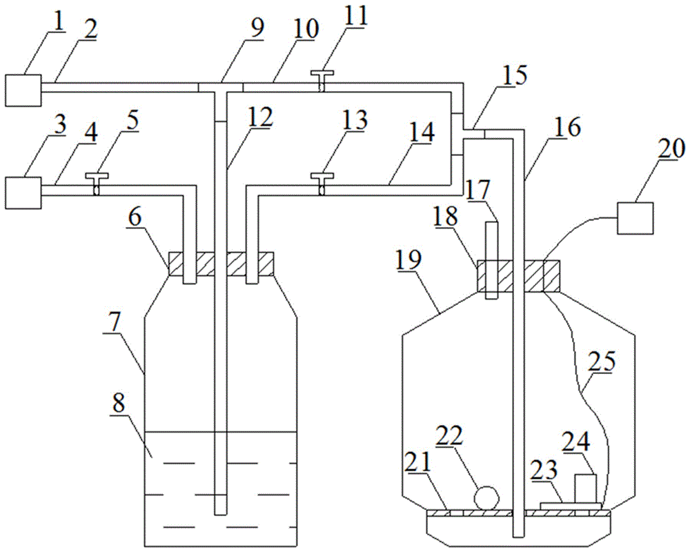 Simple device for quickly preparing rock soil samples different in water content