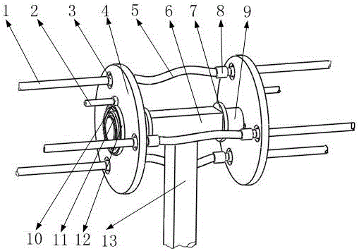 Wire bird nesting-preventing mechanism based on small angle rotating structure