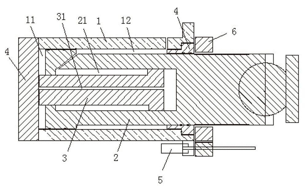 Combined type thread self-locking hydraulic redundant steel supporting shaft force compensation system