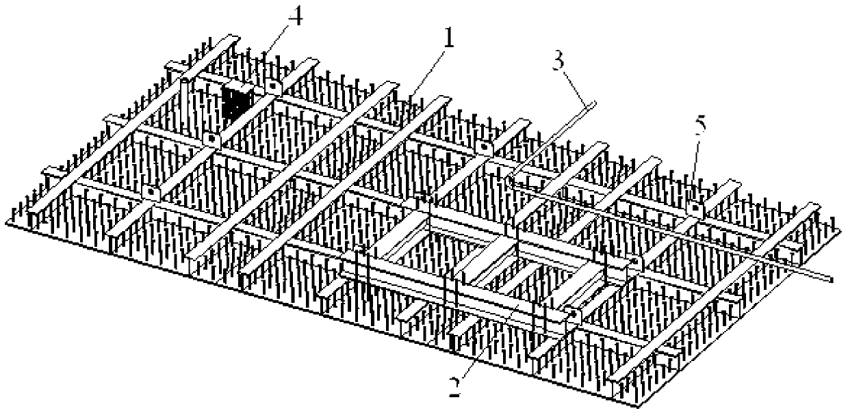 Nuclear power plant composite floor slab module and construction method thereof