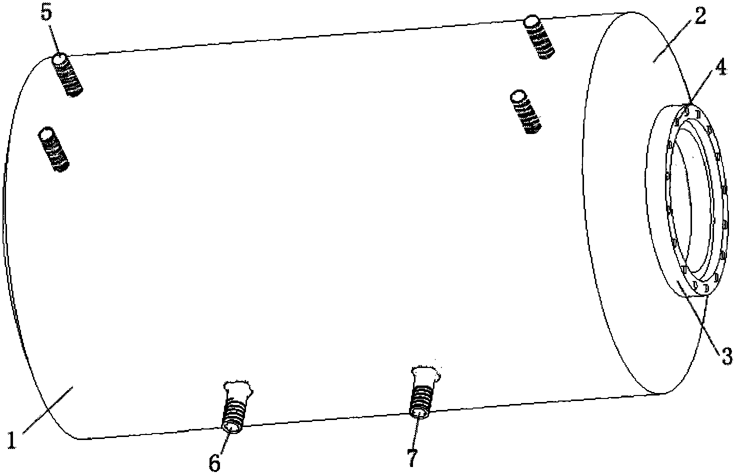 Pressure-bearing type plastic liner, production method and solar water heater using liner