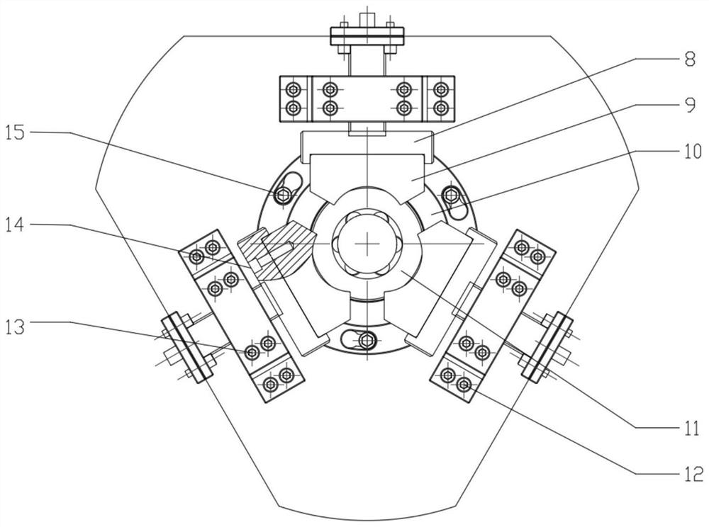 Closed multidirectional die forging forming die and forming method for VL-shaped ball cage cylindrical shell