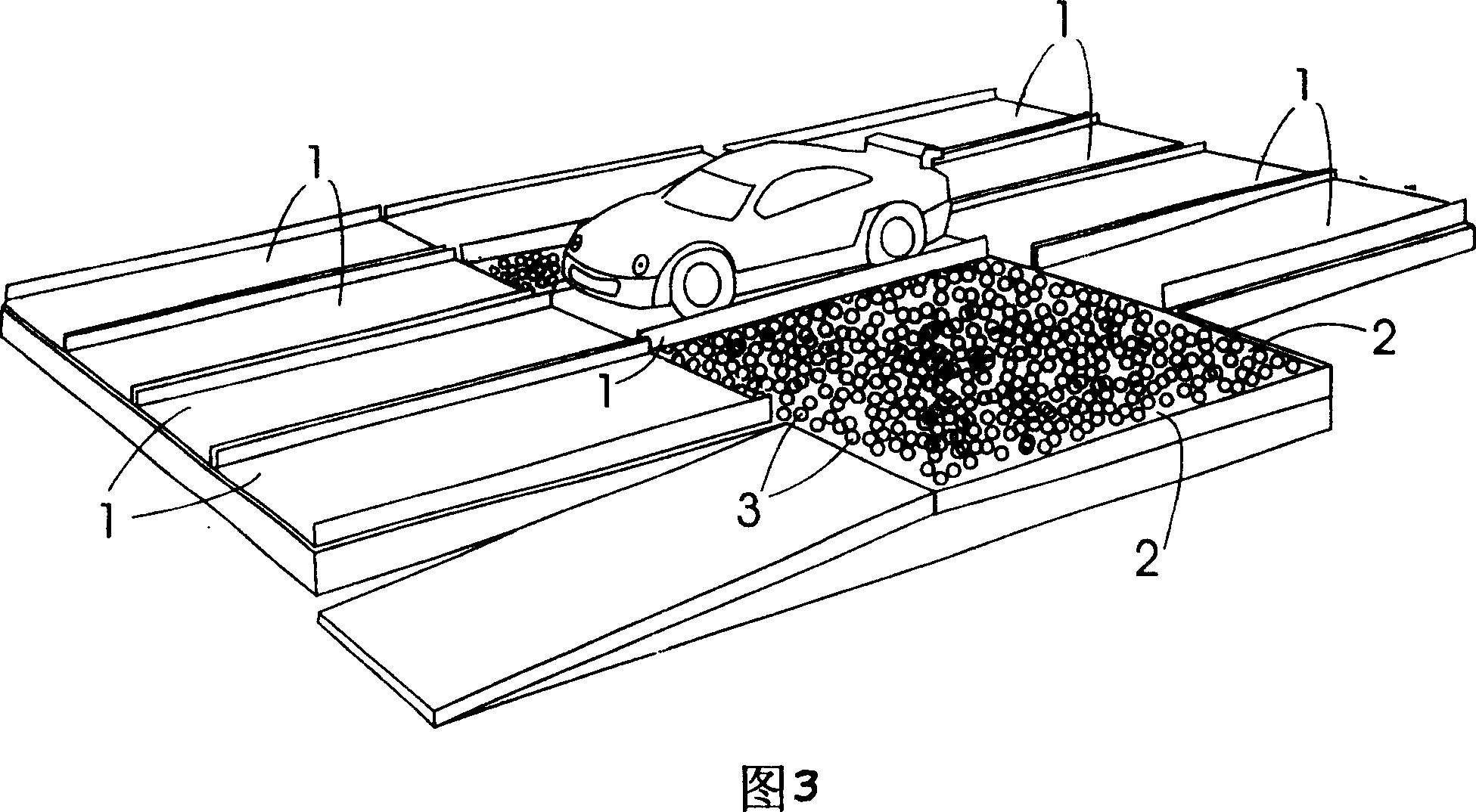 Vehicle bearing pallet translational transferring apparatus used for parking garage