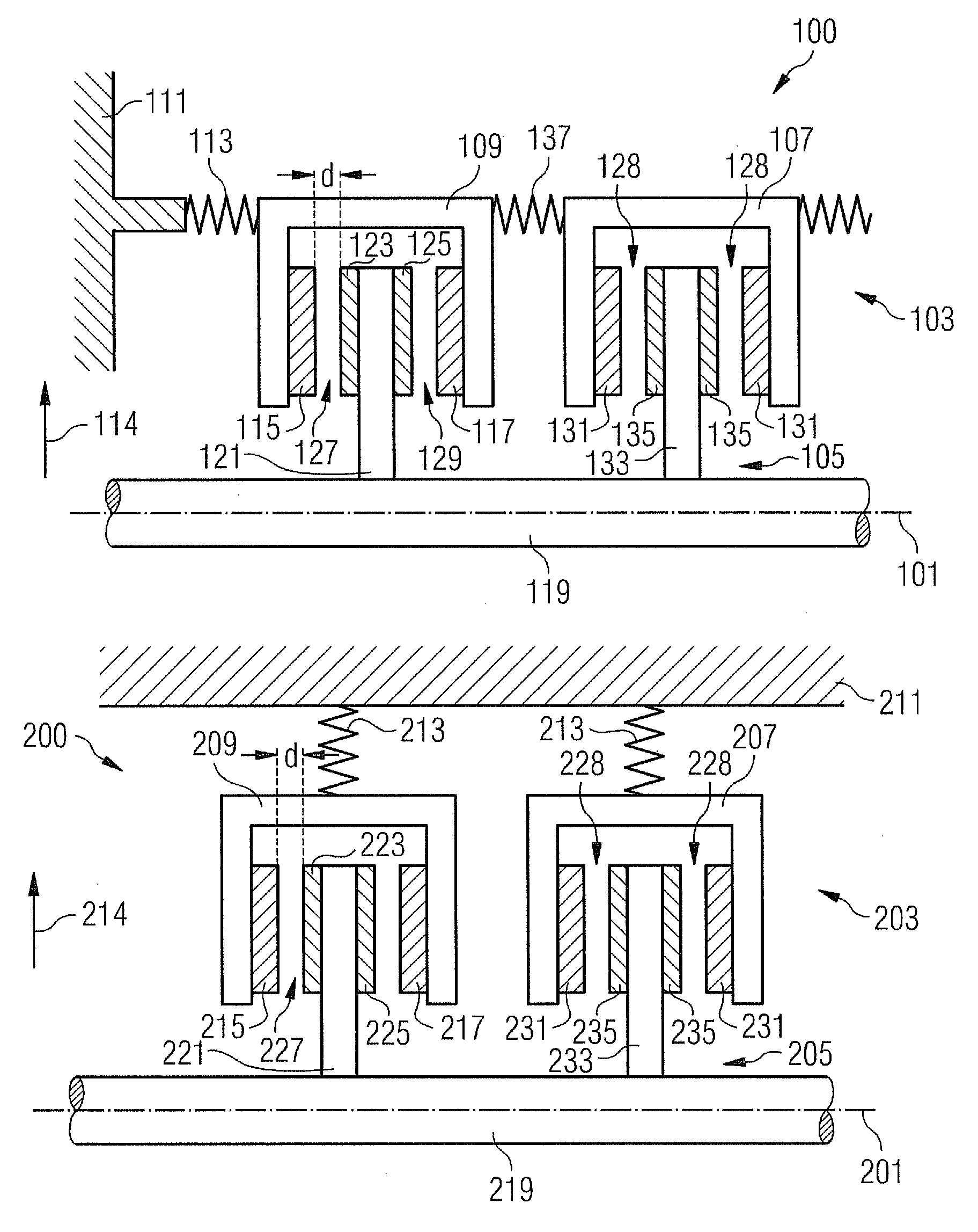 Stator arrangement for an electromechanical transducer, electromechanical transducer and wind turbine