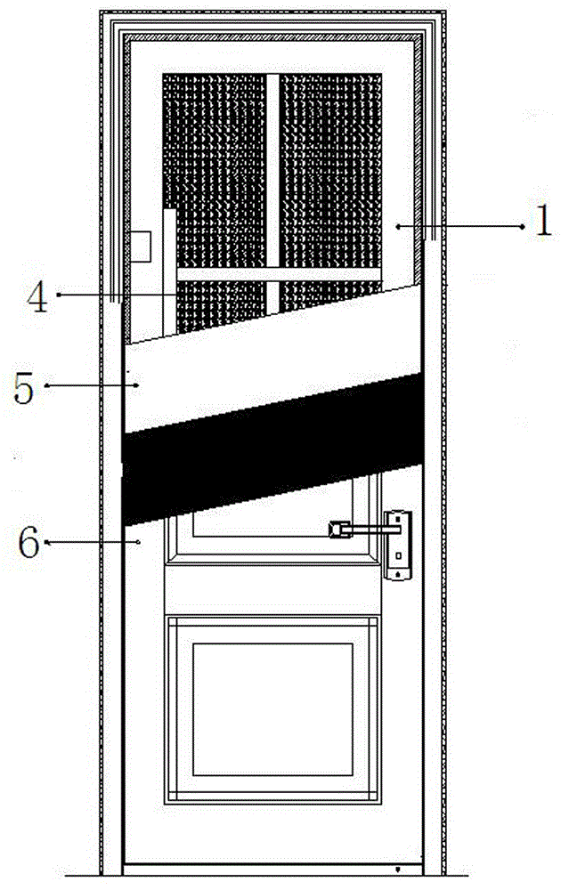 Manufacturing method of steel and wood burglarproof door