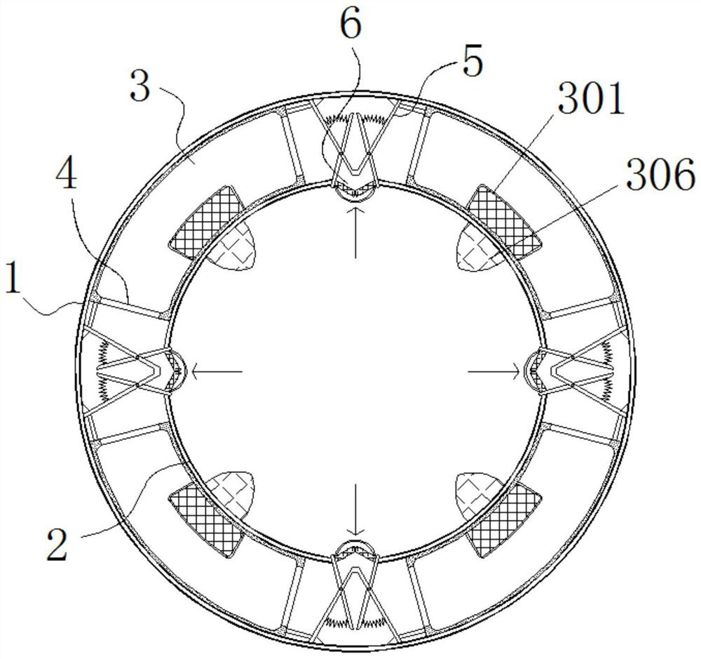 Compression-resistant and expansion-crack-resistant rubber pipeline