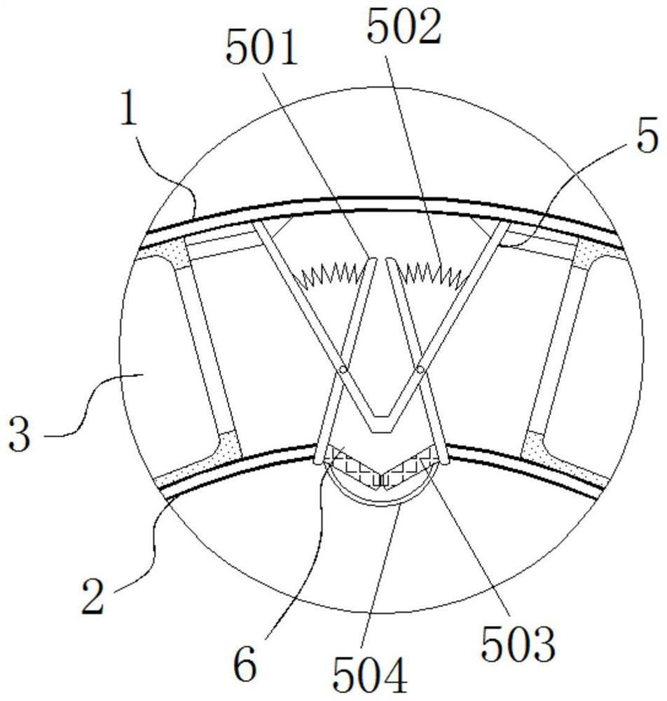 Compression-resistant and expansion-crack-resistant rubber pipeline