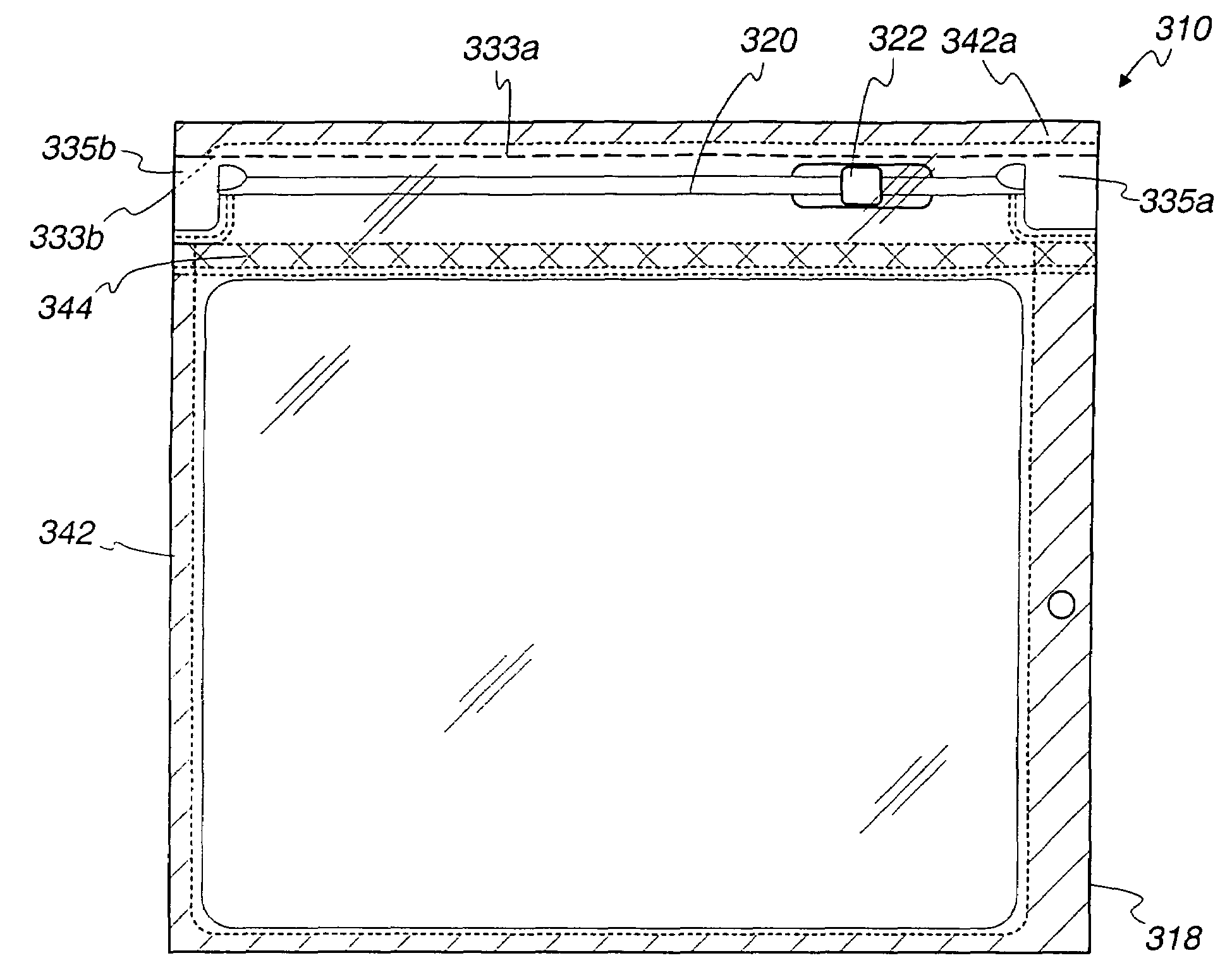 Reclosable package having an accessible zipper and a method for making the same