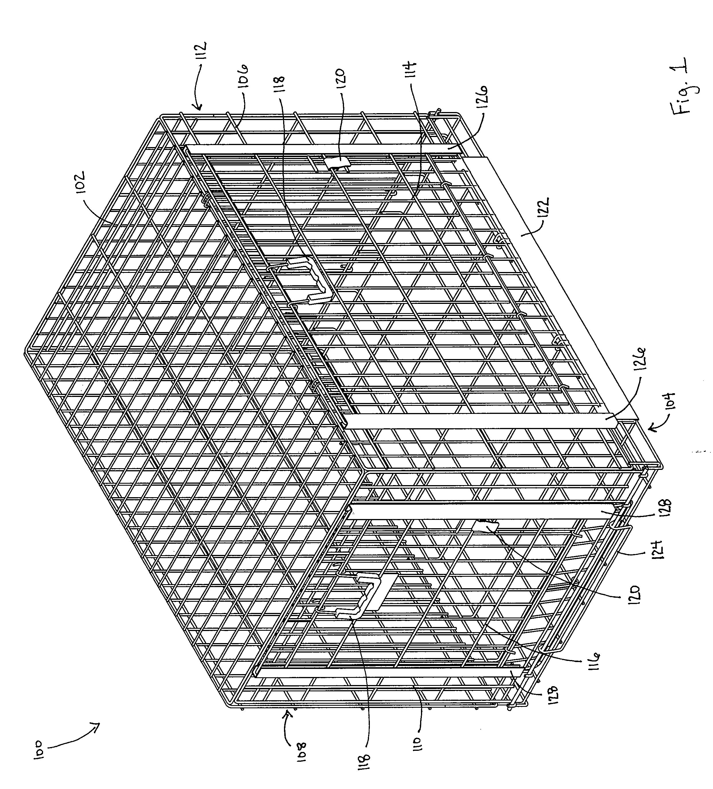 Collapsible Wire Crate And Method Of Assembly
