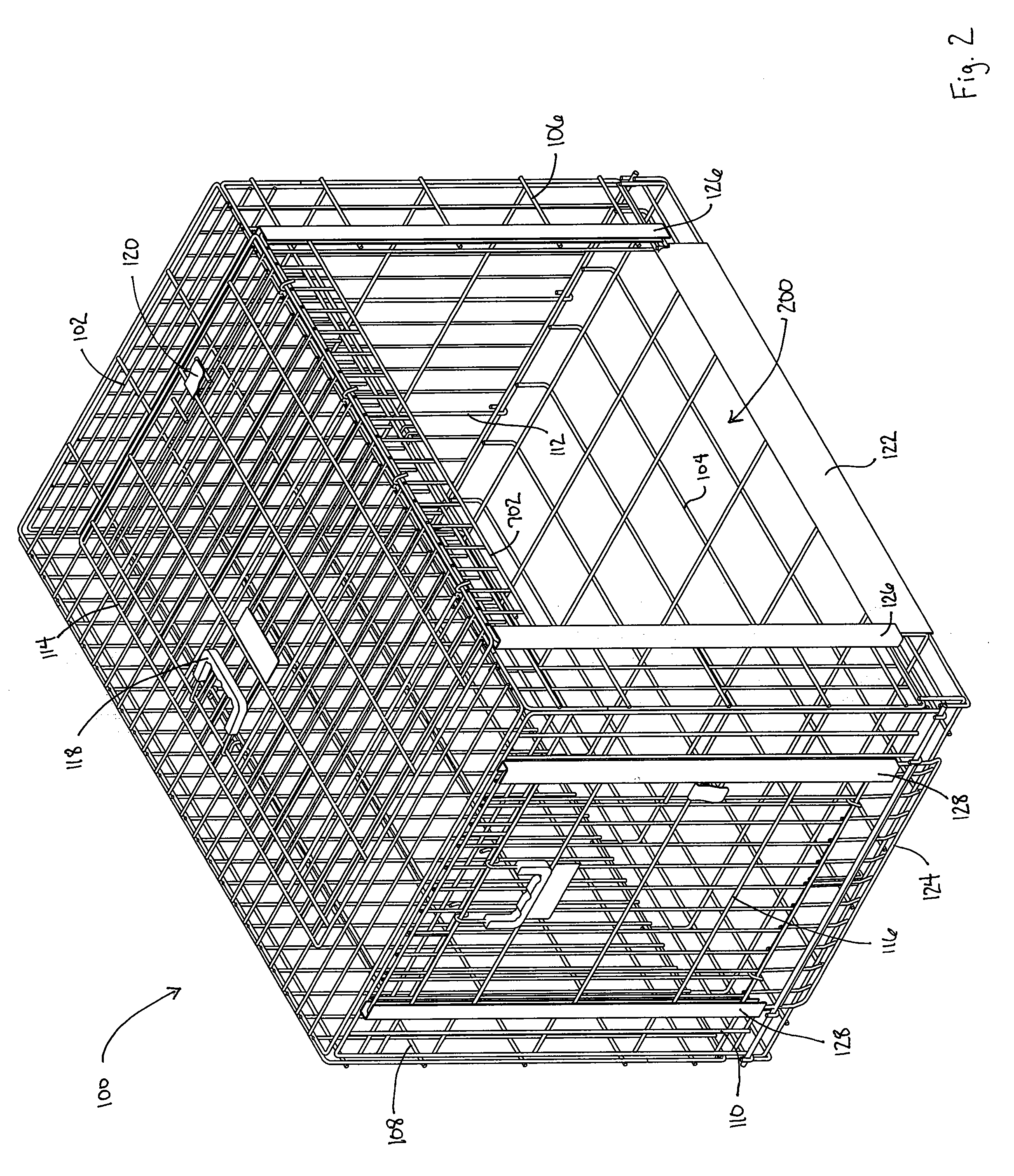 Collapsible Wire Crate And Method Of Assembly