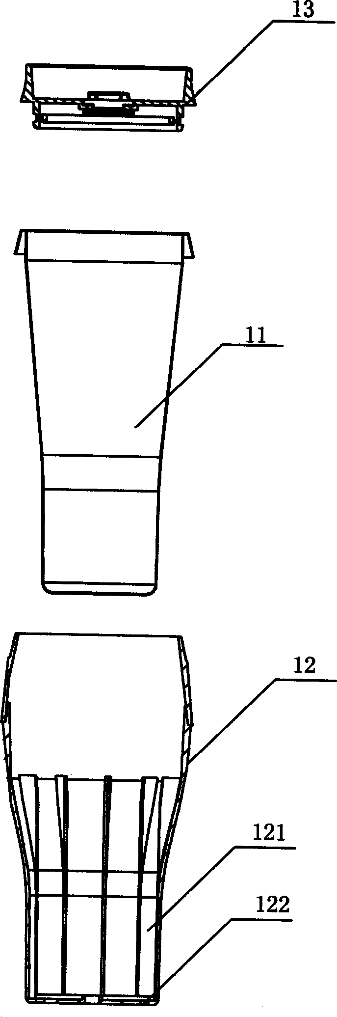 Warming and cooling semiconductor cup