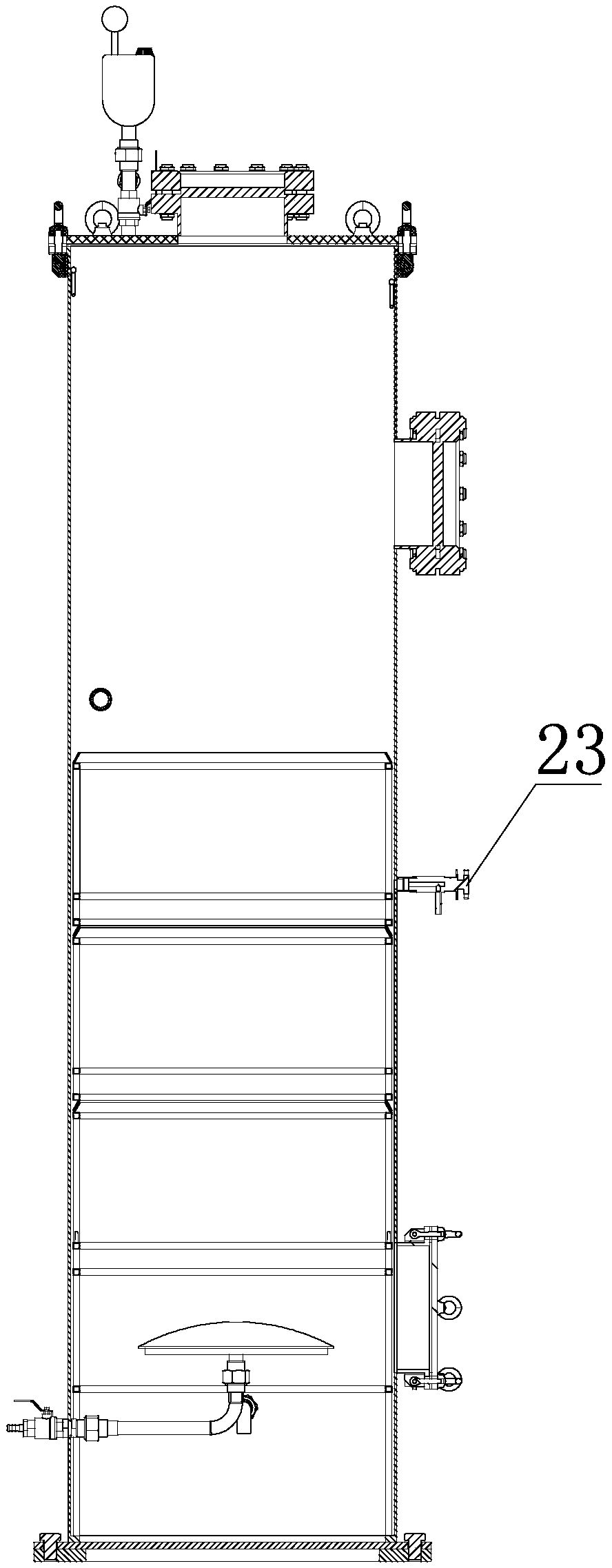 Ozone microbubble catalytic oxidation device and application thereof