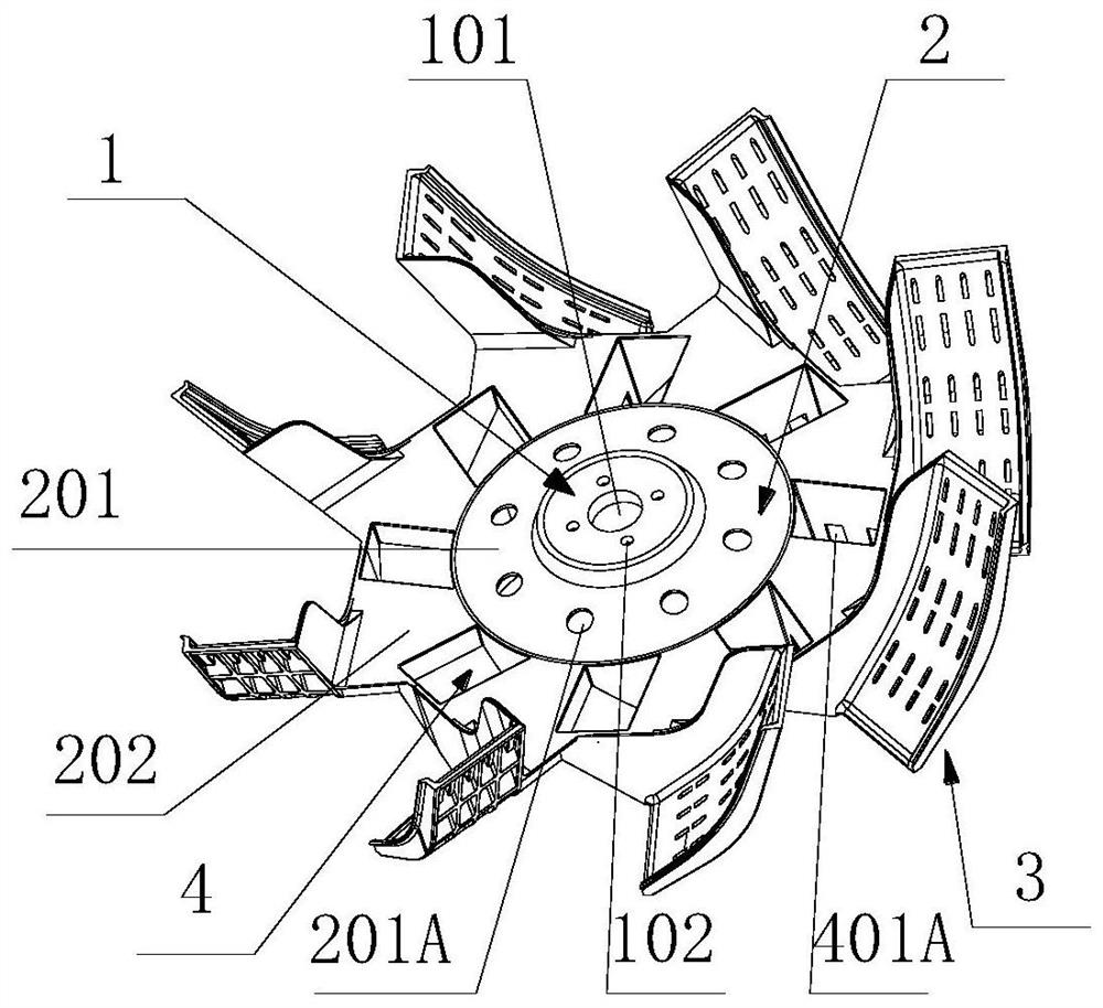 Hydraulic suspension type impeller aerator