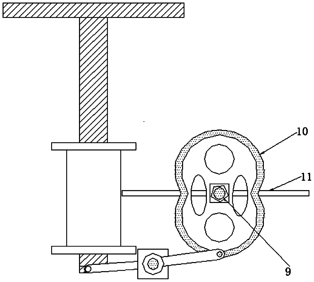 Lever principle based environment-friendly garbage can increasing utilization space and adopting dry and wet separation