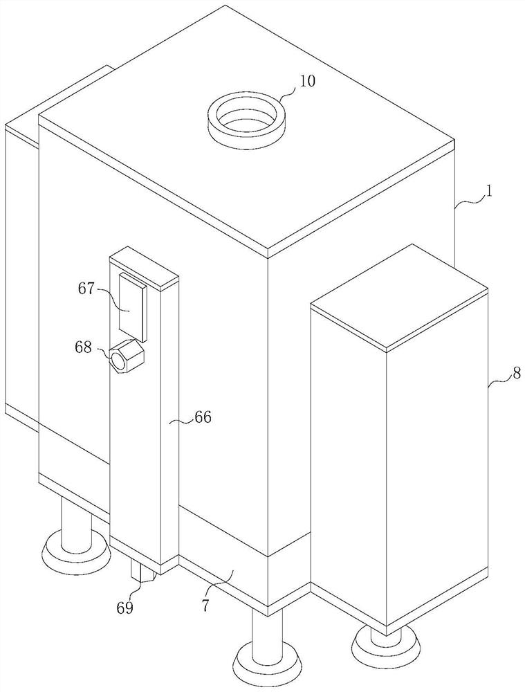 Feed environment-friendly treatment device and treatment method for kitchen waste