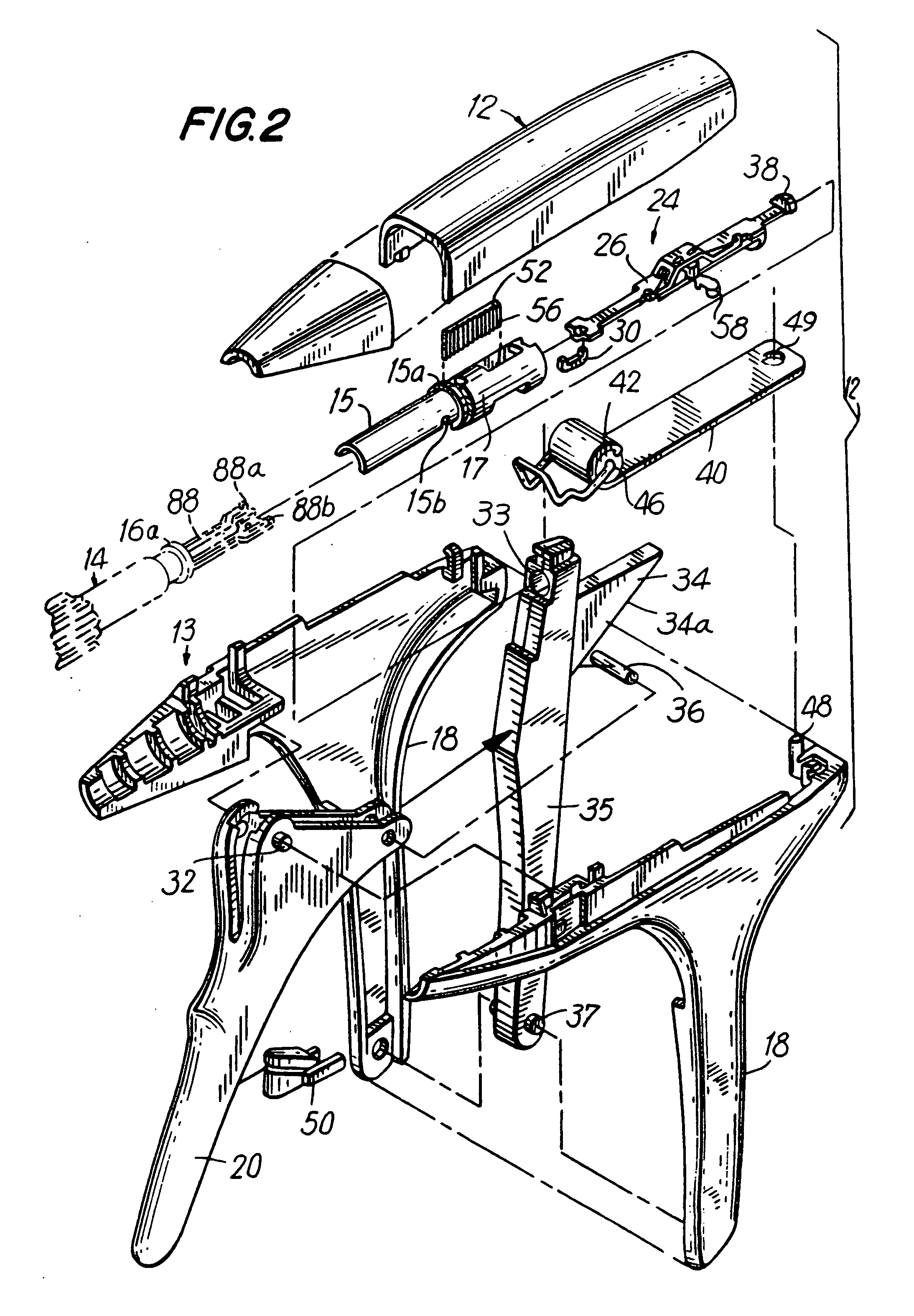Apparatus for applying surgical fasteners to body tissue
