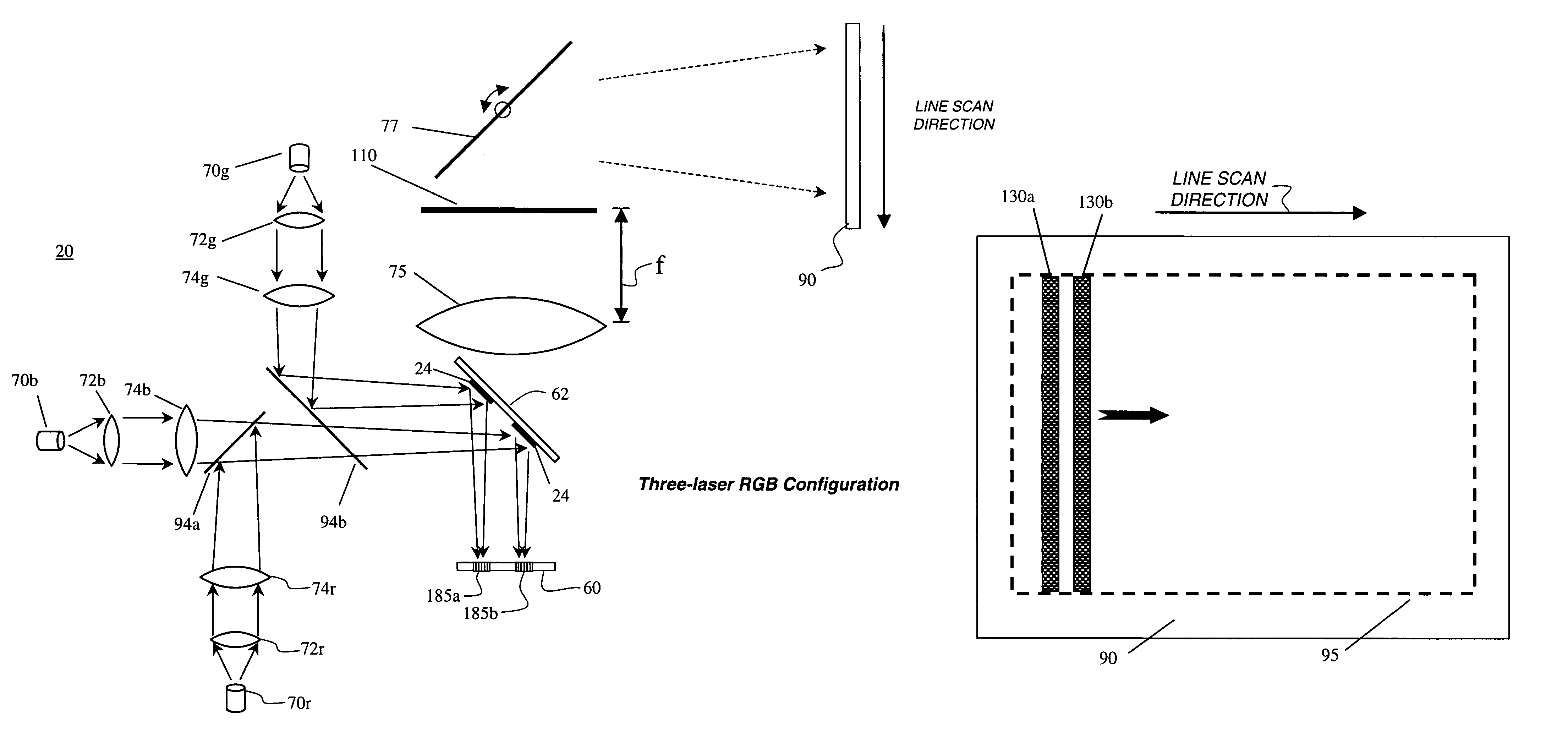 Display system incorporating bilinear electromechanical grating device