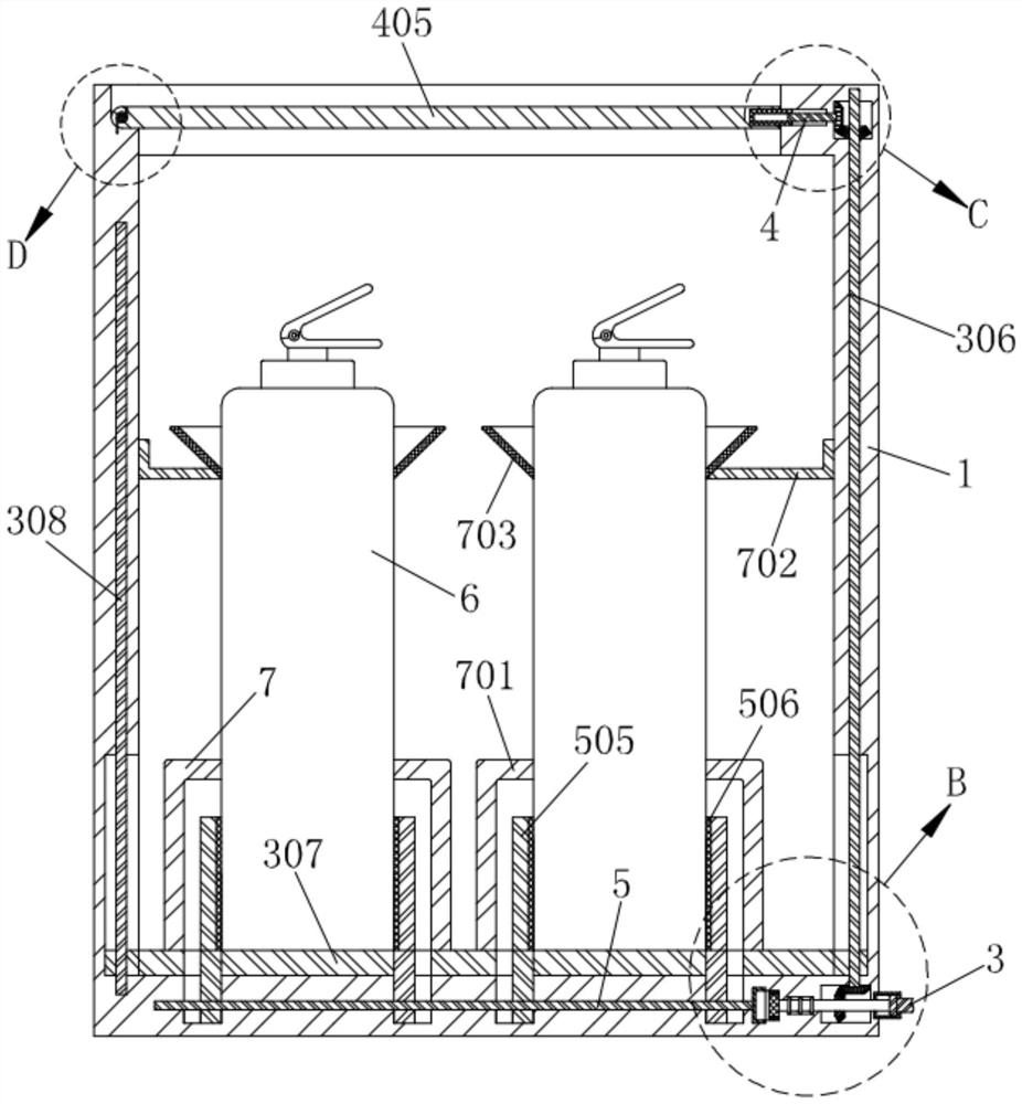 Auxiliary support for fire-fighting assembly assembling and assembling method thereof