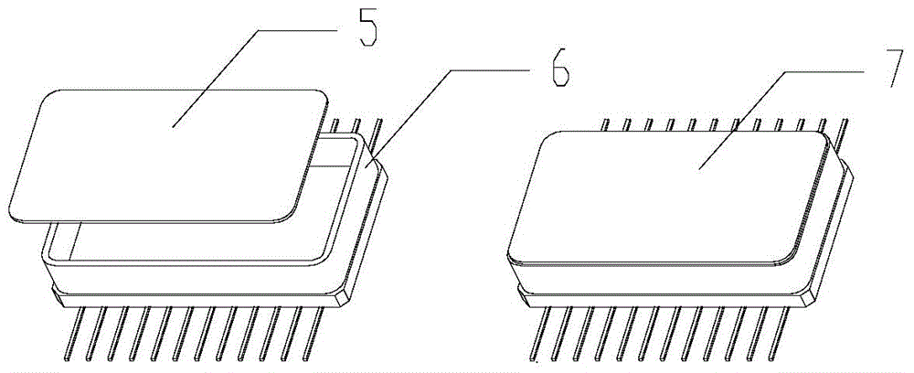 Integrated packaging microwave device array parallel welding apparatus and method