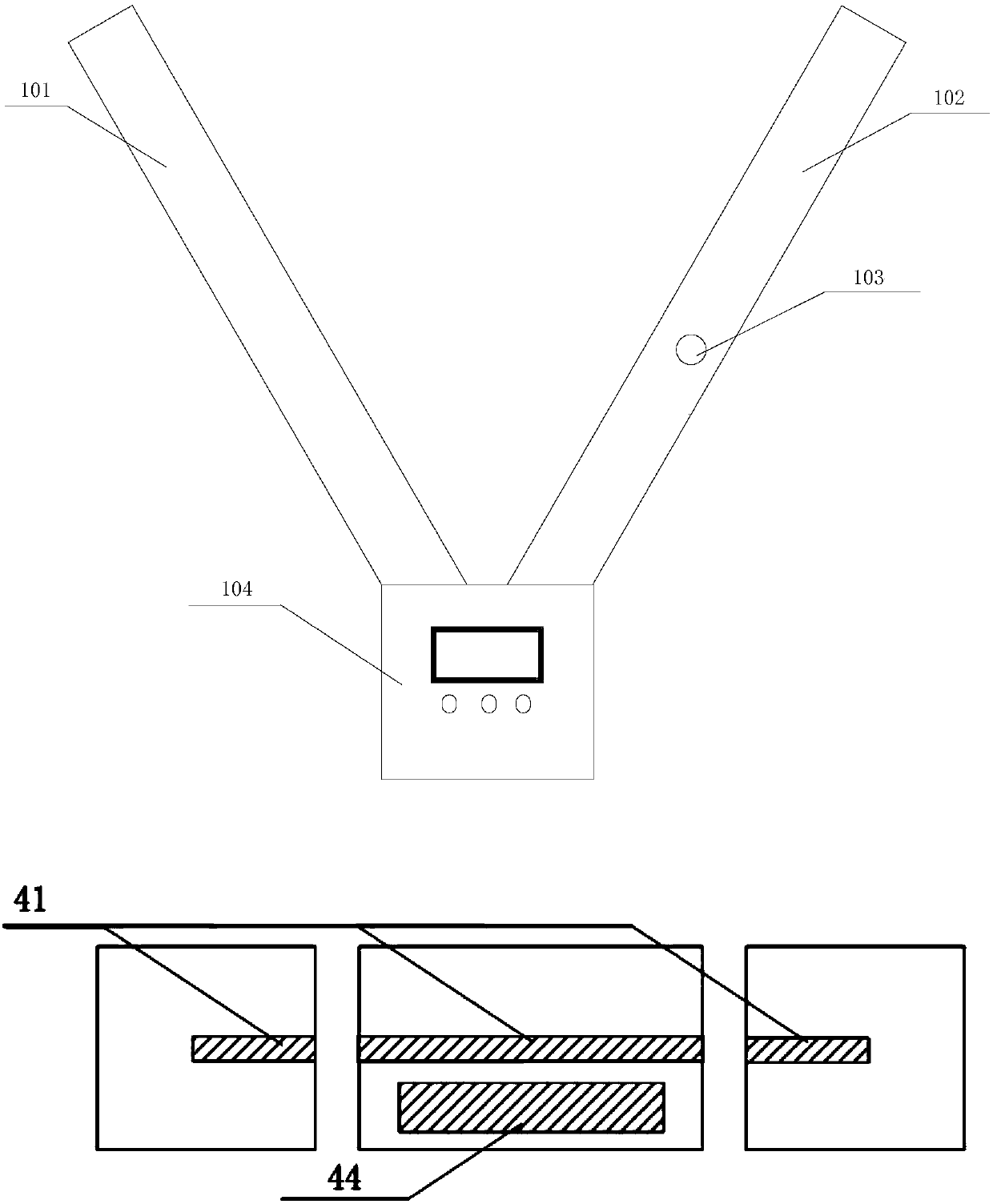 Device and method for measuring breast height diameter of tree