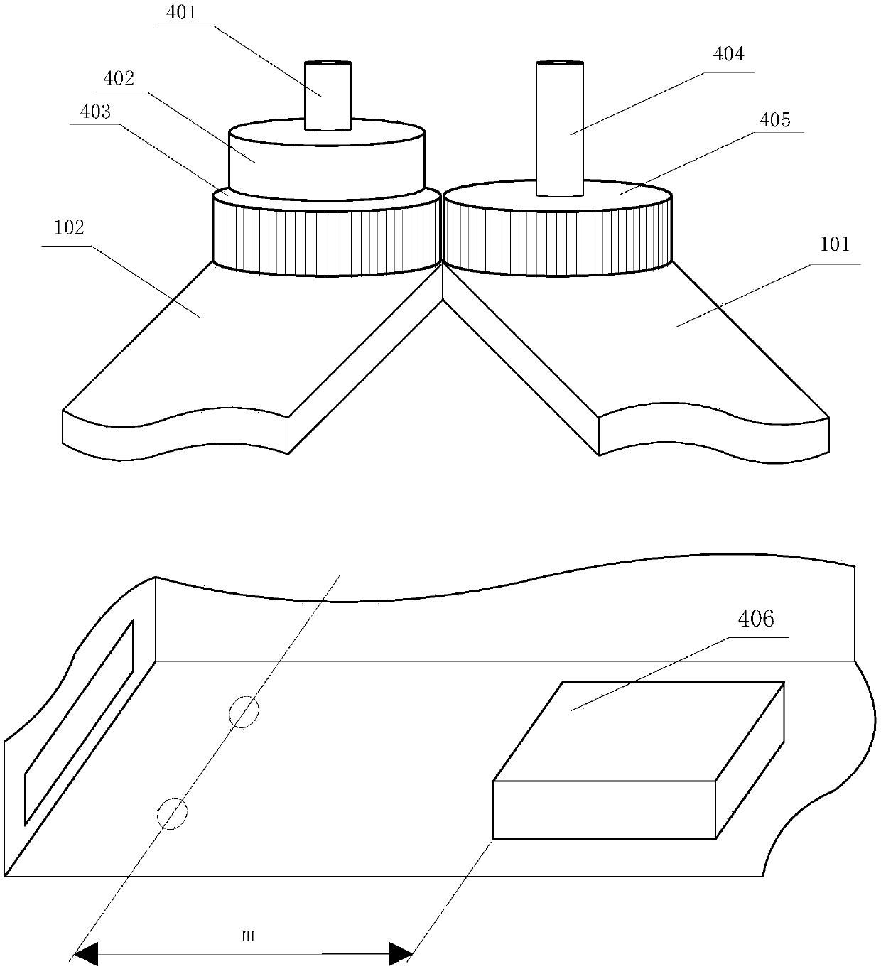 Device and method for measuring breast height diameter of tree