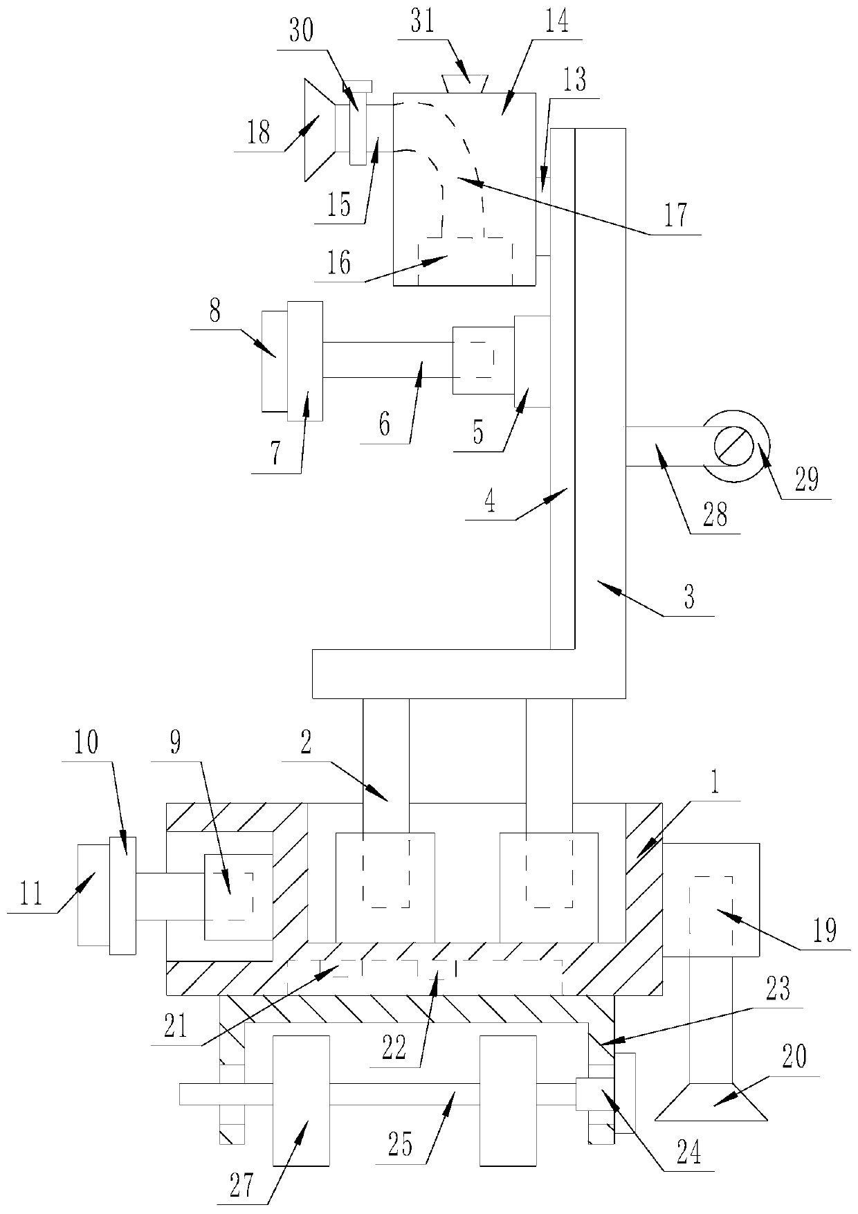 A household intelligent kitchen and bathroom wall cleaning device