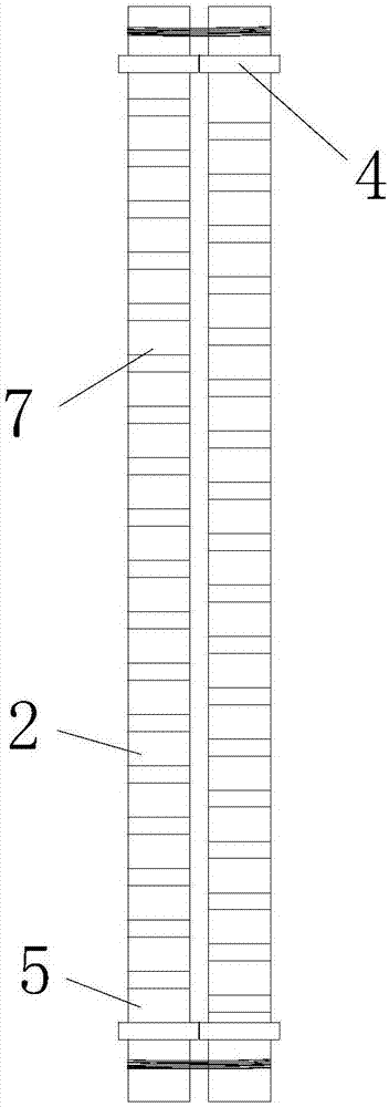 Horizontal lattice combined type double-sided cocoon frame