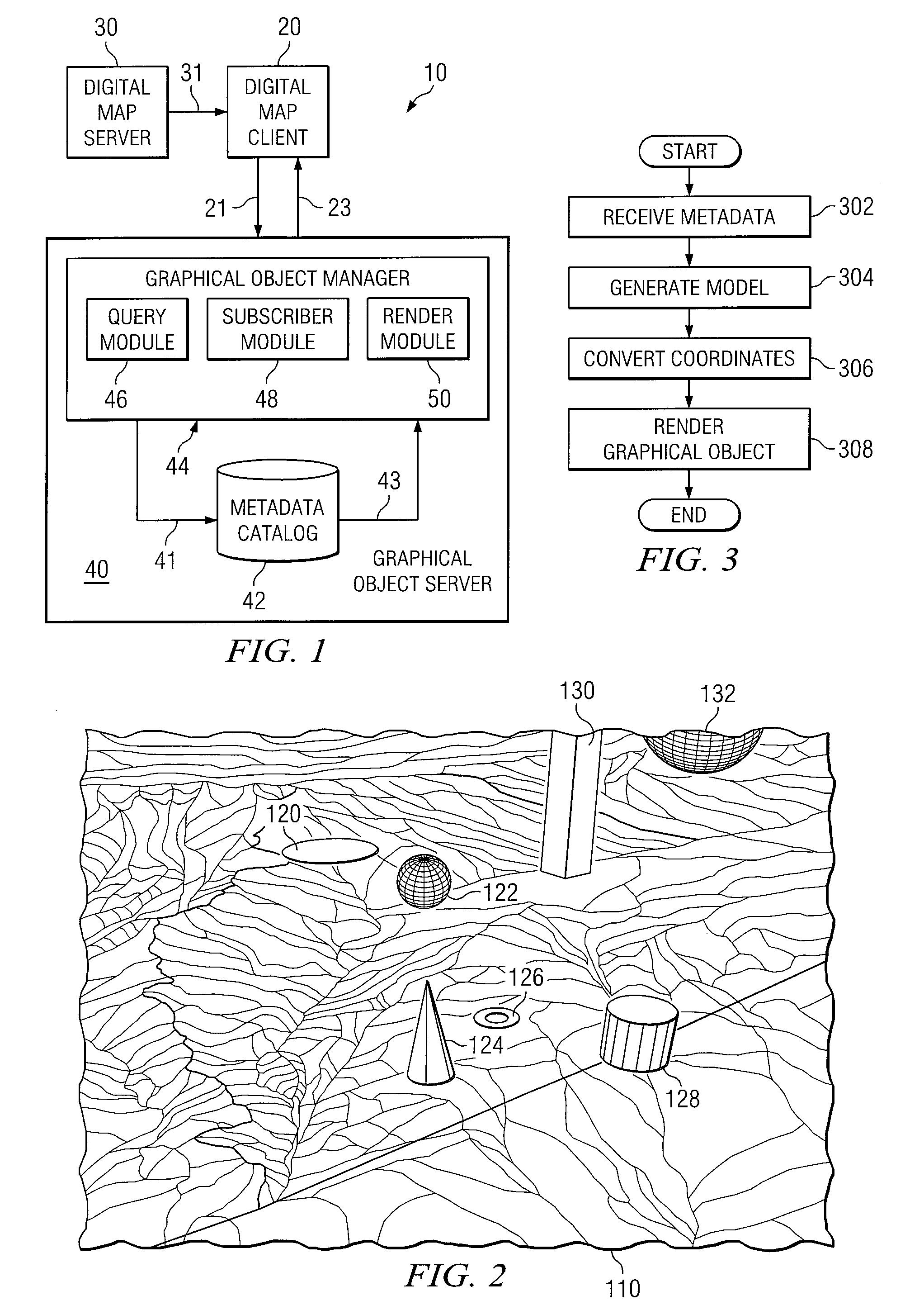 Method and System for Displaying Graphical Objects on a Digital Map