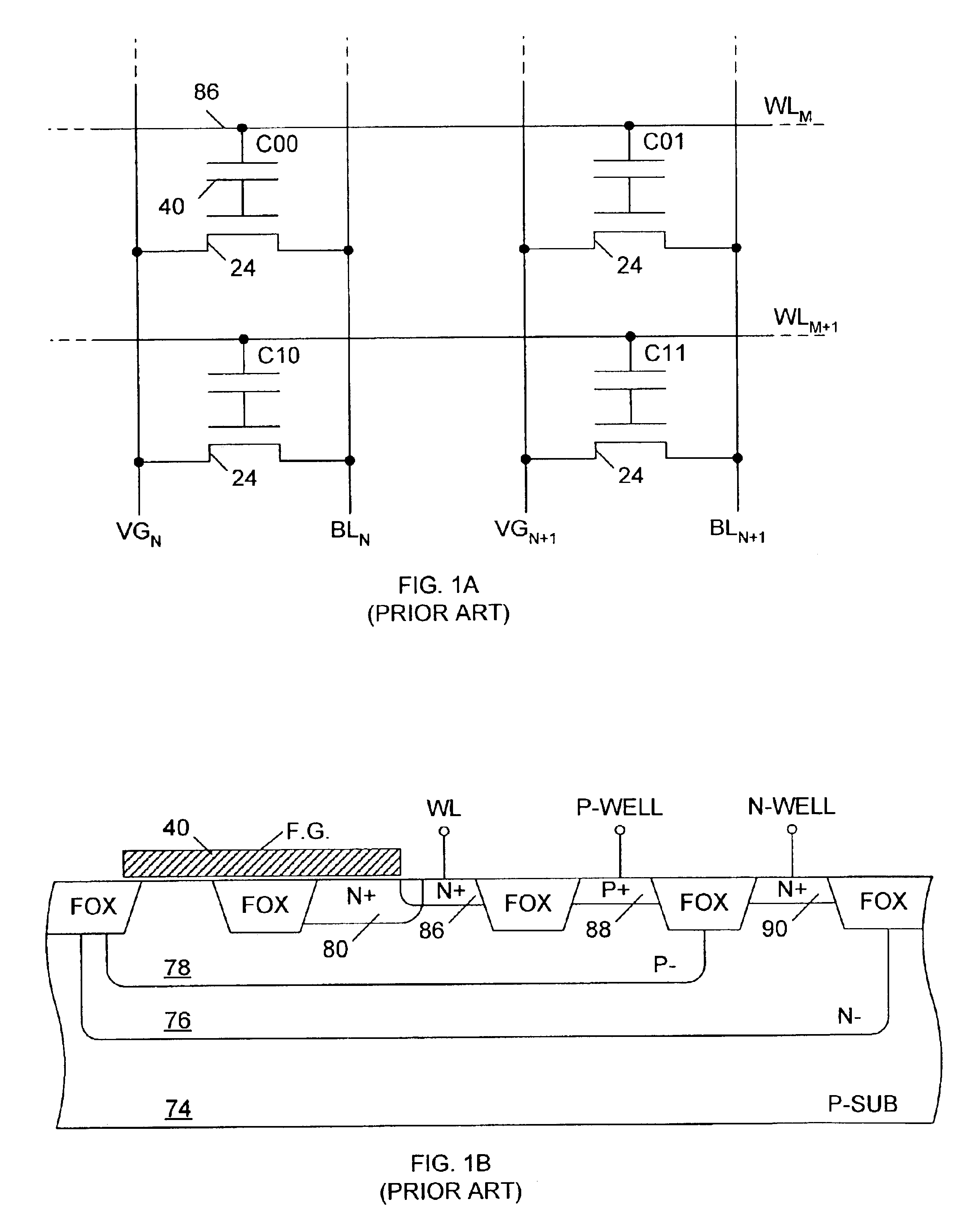 Non-volatile memory cell fabricated with slight modification to a conventional logic process and methods of operating same