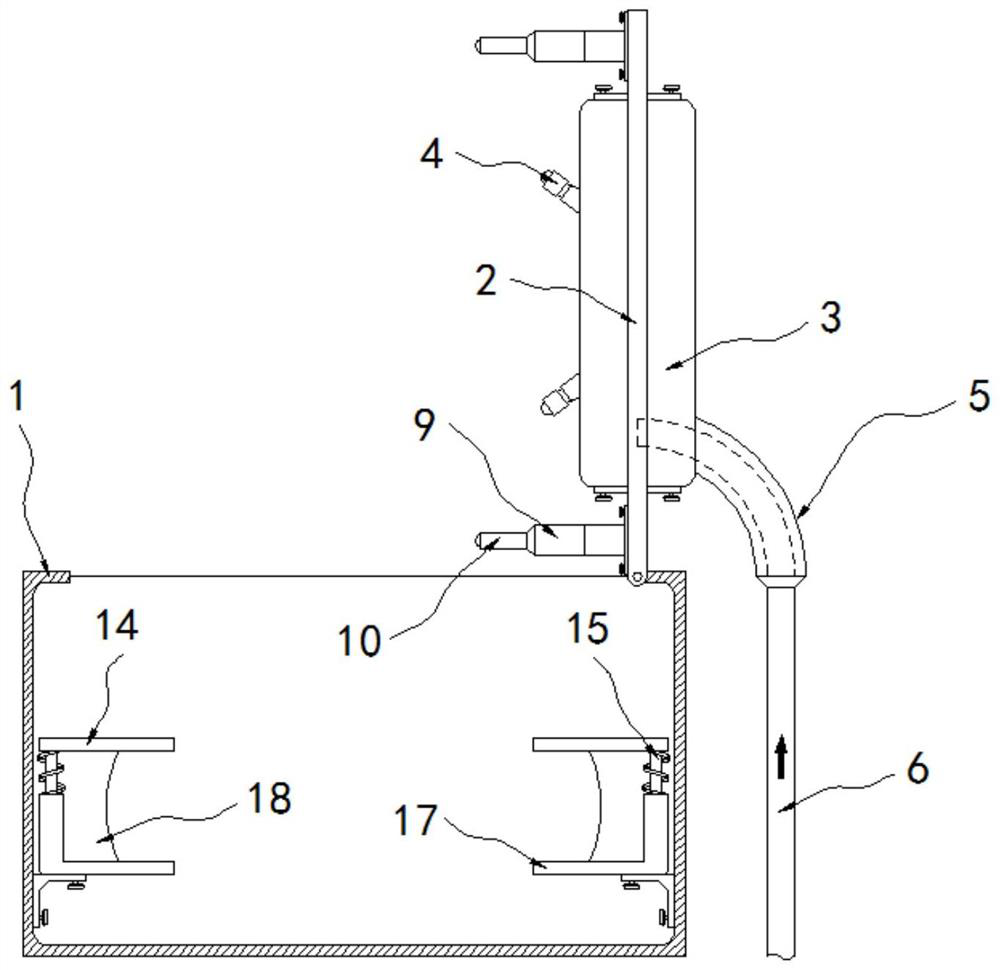 Automobile skylight sealing performance detection device for detecting liquid circulation flow