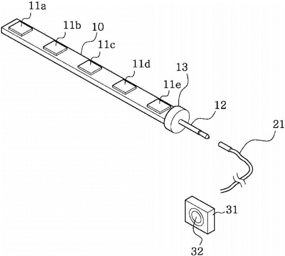 Hair curling device using far-infrared ray leds